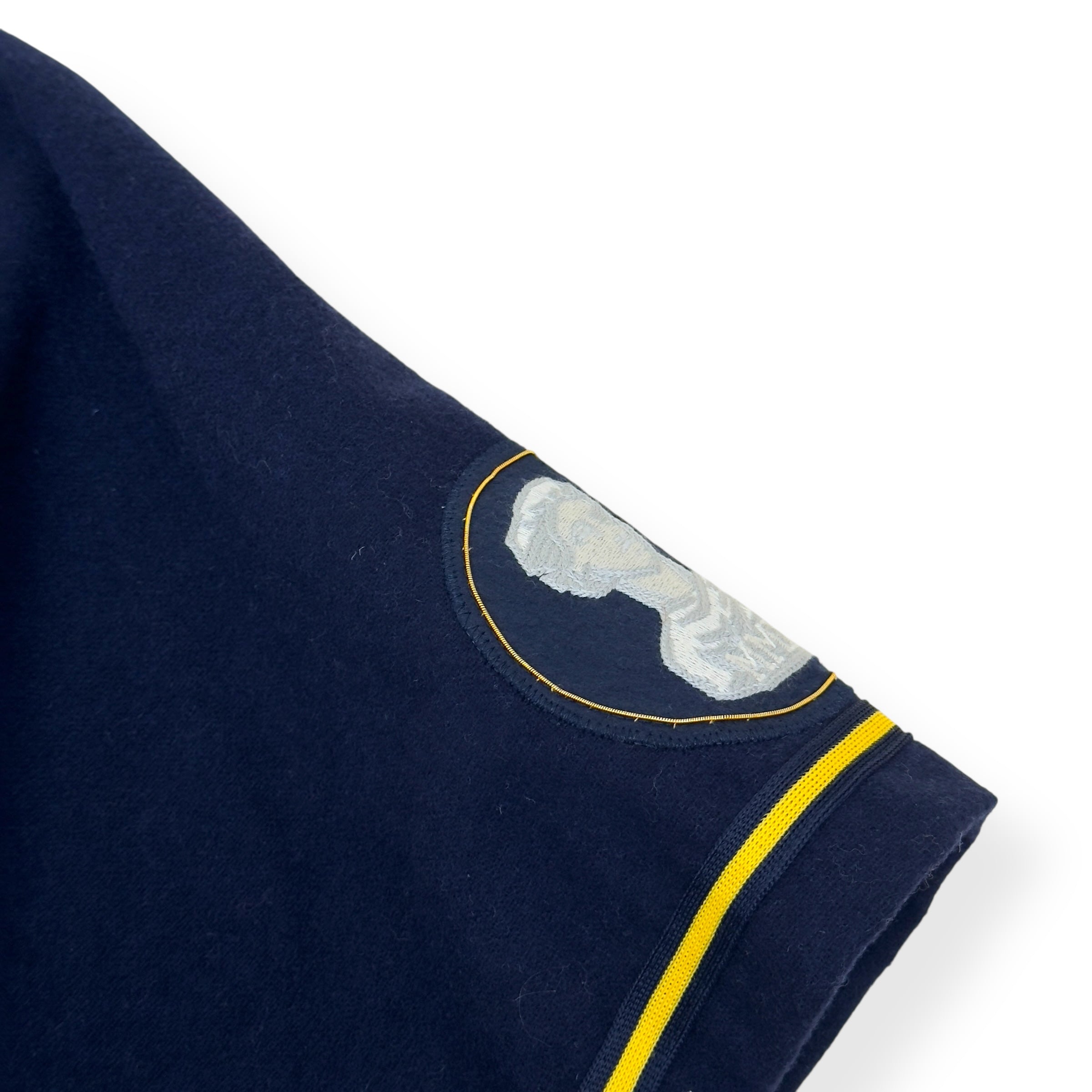 AIMÈ LEON DORE X MITCHELL & NESS TEAM BASEBALL JERSEY NAVY / YELLOW XL