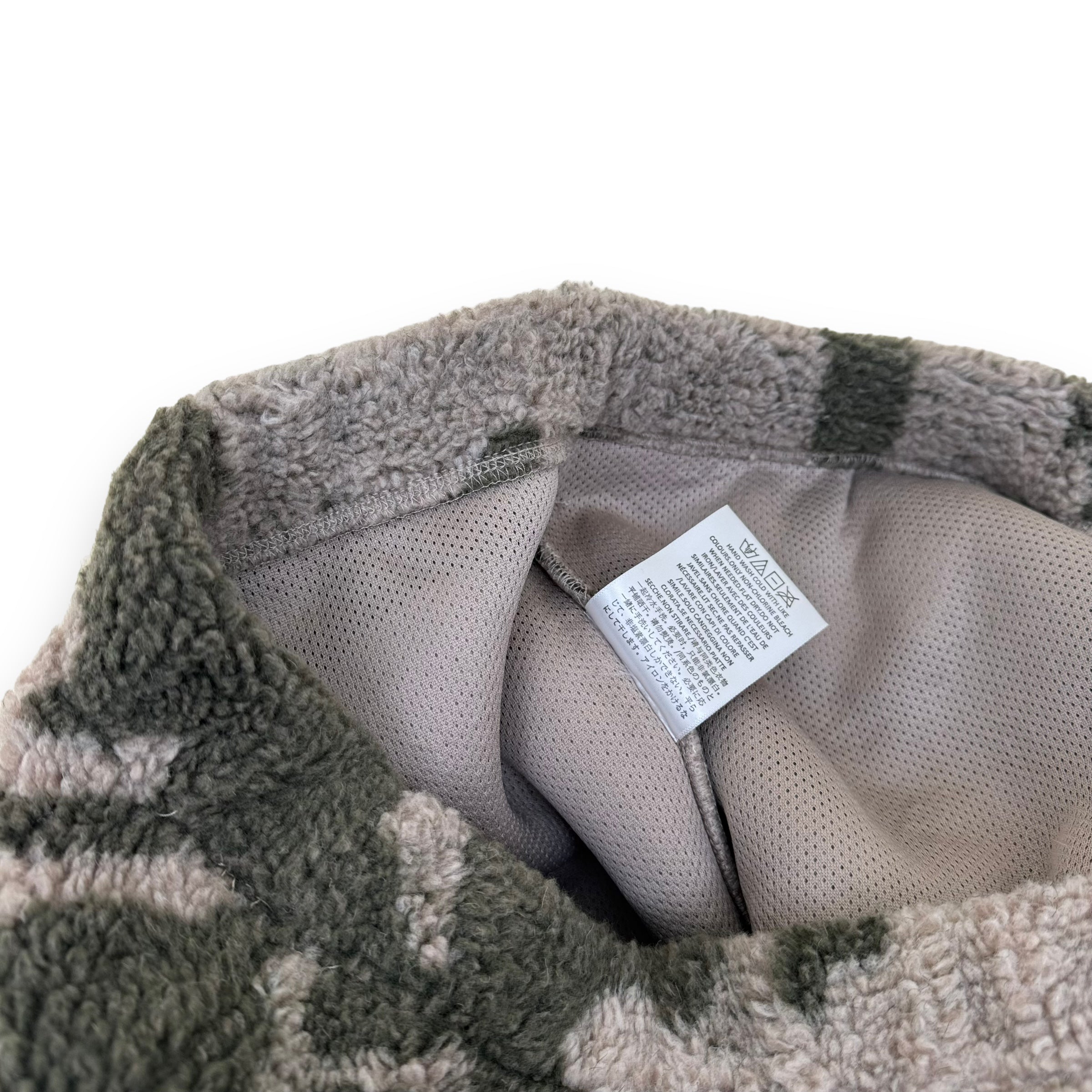 ESSENTIALS FOG RELAXED FIT POLAR FLEECE BOTTOMS GREY CAMO XL