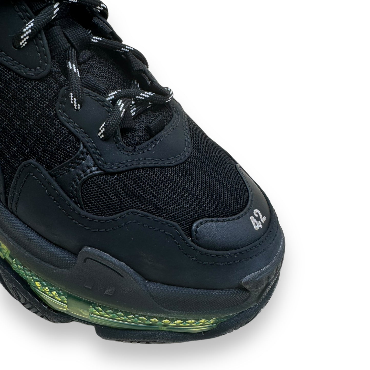 BALENCIAGA TRIPLE S SNEAKER BLACK / GREEN UK8