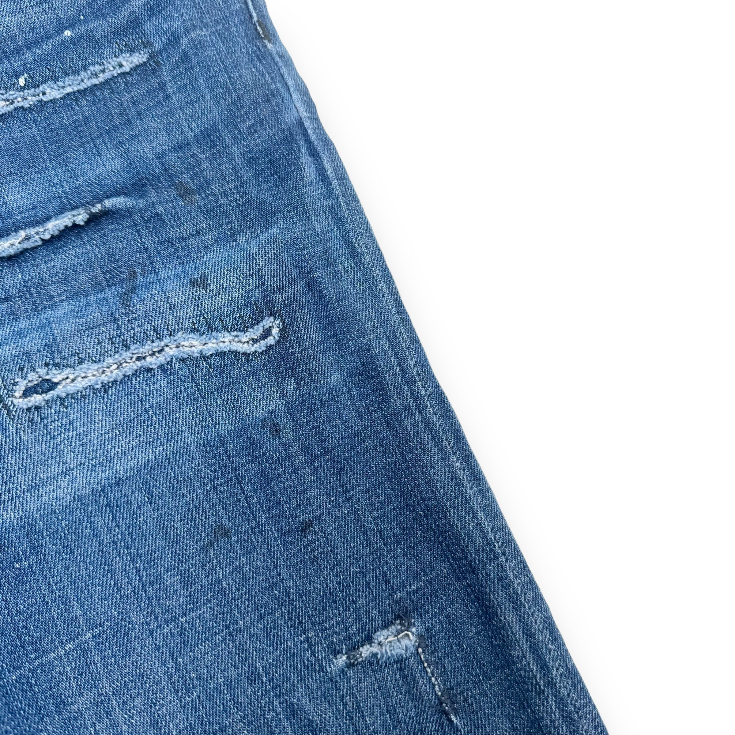 DSQUARED2 DISTRESSED DENIM JEANS BLUE XL