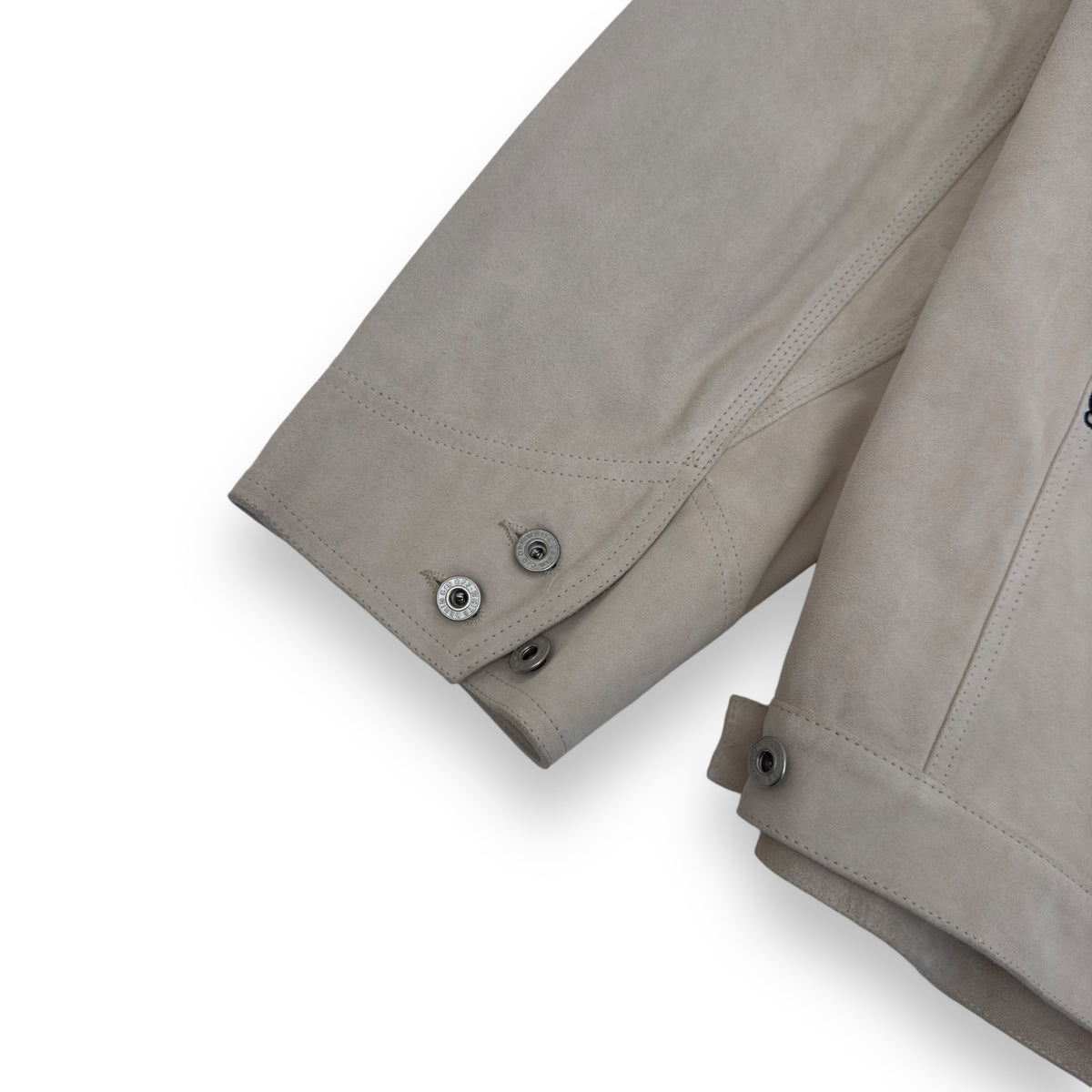 OFF-WHITE TAFT POINT LEATHER JACKET SAND / BLACK L