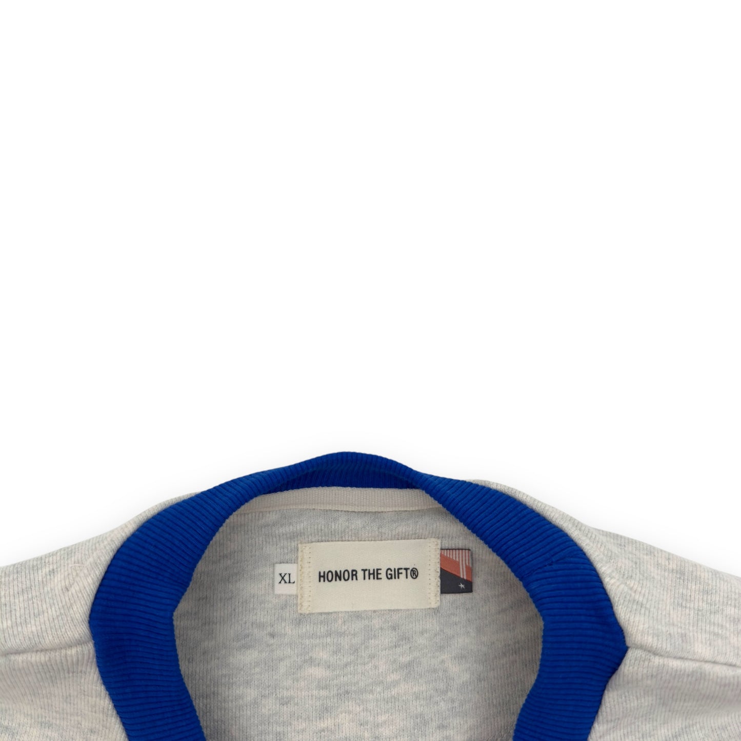 HONOR THE GIFT CROPPED T-SHIRT GREY / BLUE XL