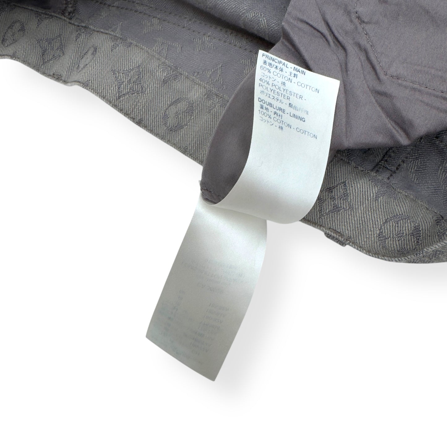 LOUIS VUITTON MONOGRAM SLIM FIT DENIM JEANS GREY M