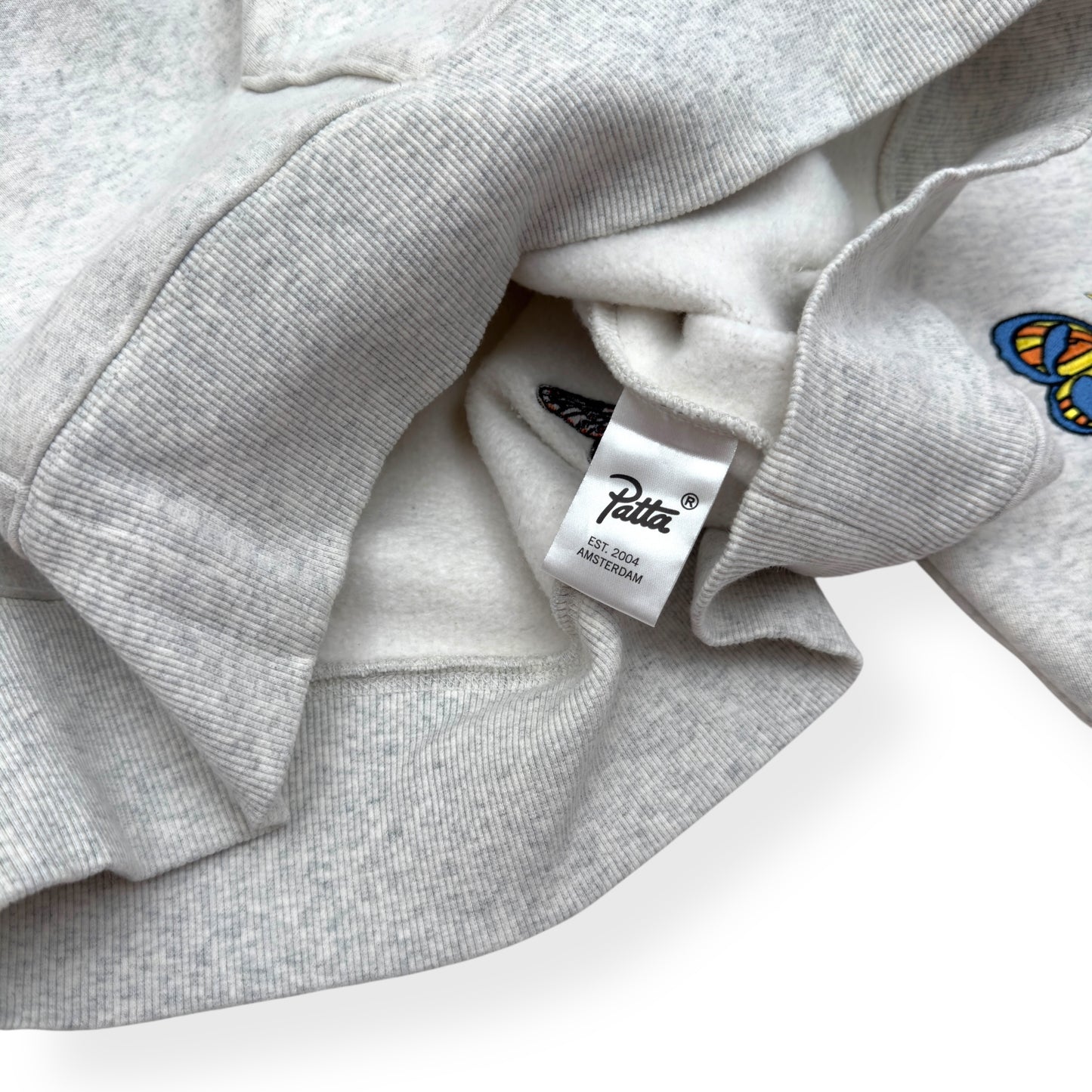 PATTA FAMILY CLASSIC HOODIE GREY / MULTICOLOURED L