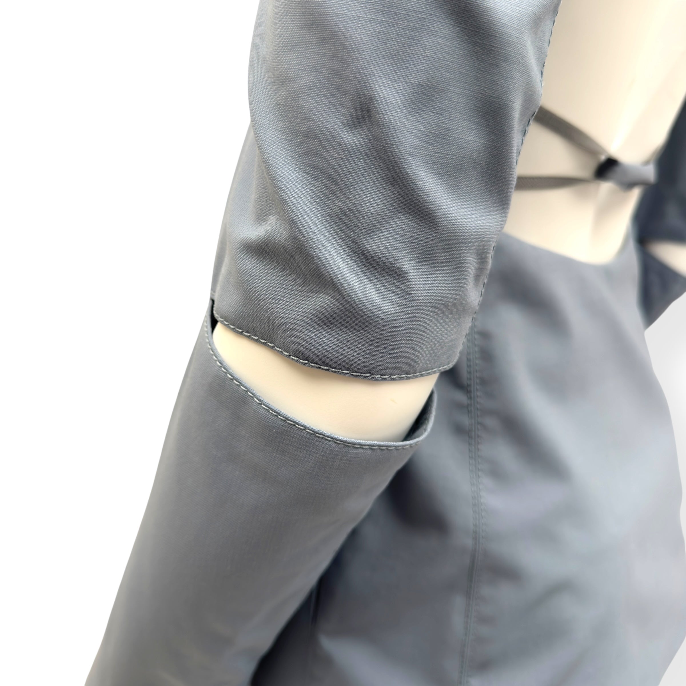 JACQUEMUS LE SPLASH MELO CUT-OUT STRETCH-WOOL SUIT BLUE 36 / XS