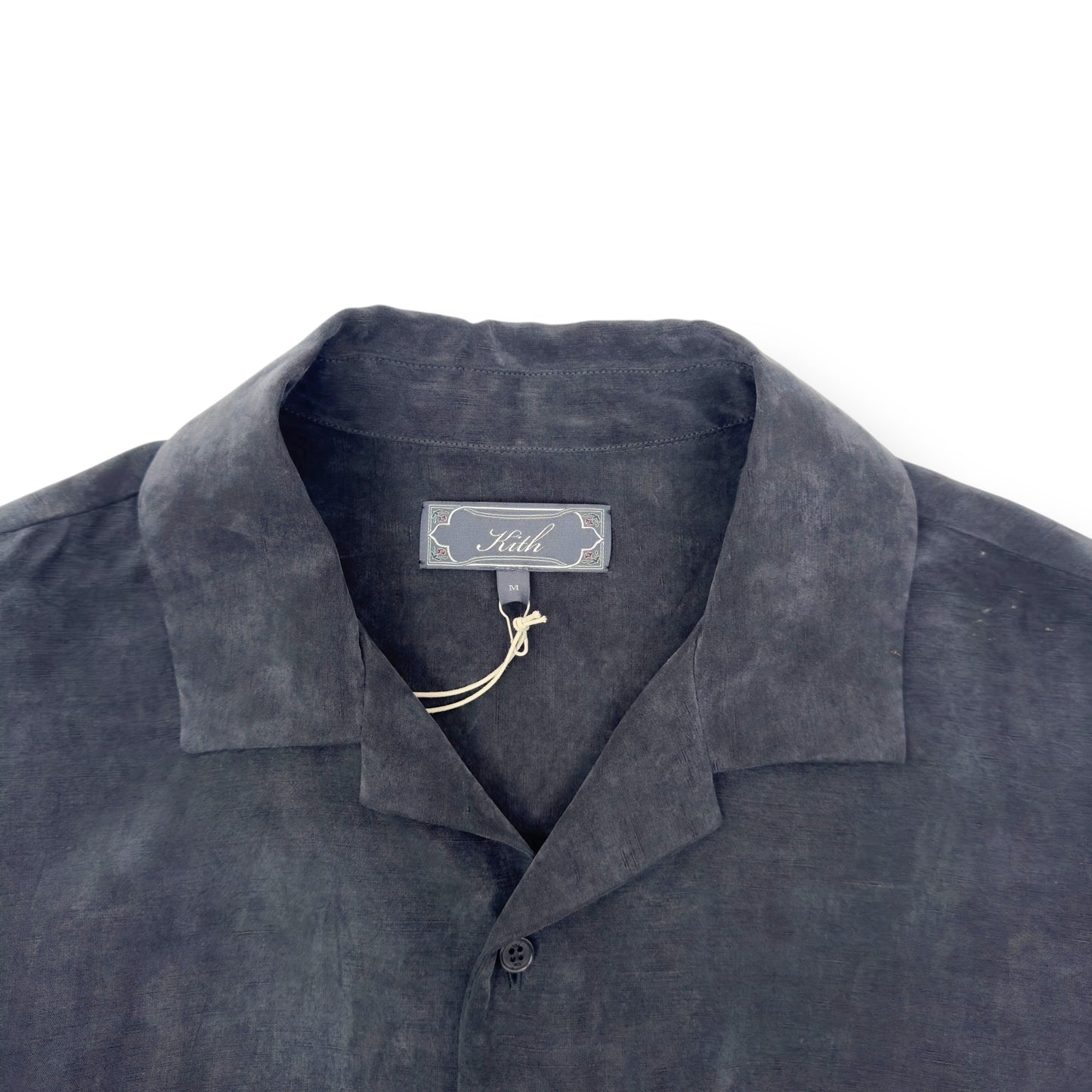 KITH ADONIS CAMP COLLAR SHIRT BLACK M