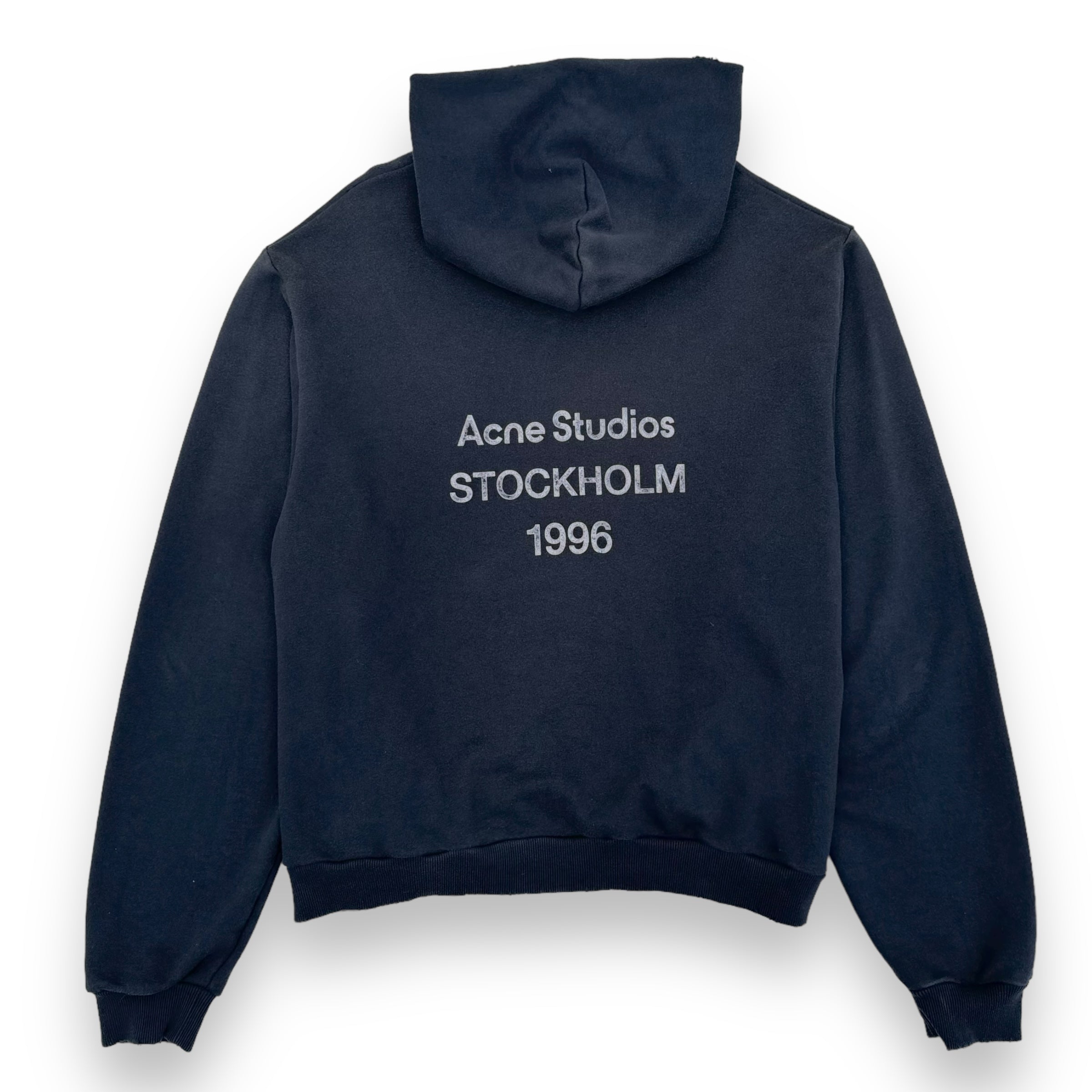 ACNE STUDIOS LOGO HOODIE BLACK XXL