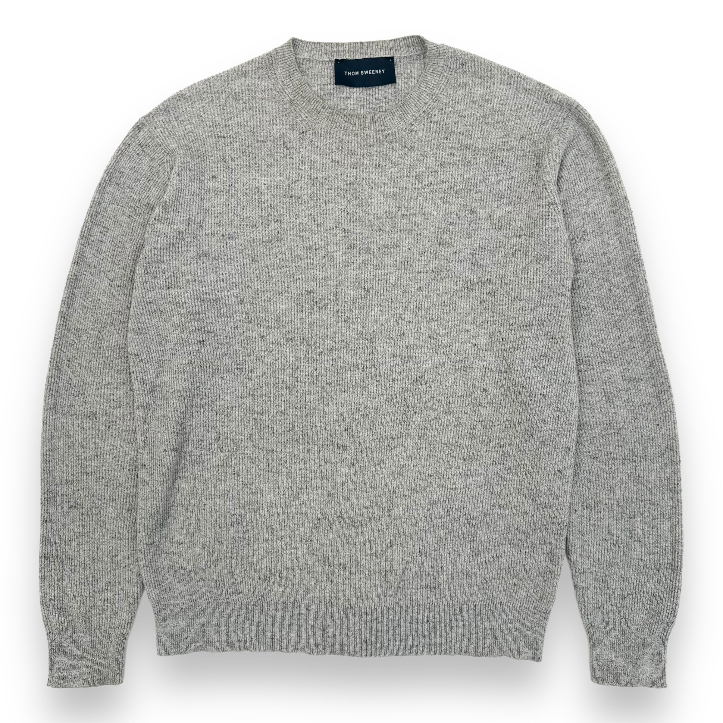 THOM SWEENEY COTTON KNIT CREWNECK SWEATSHIRT M