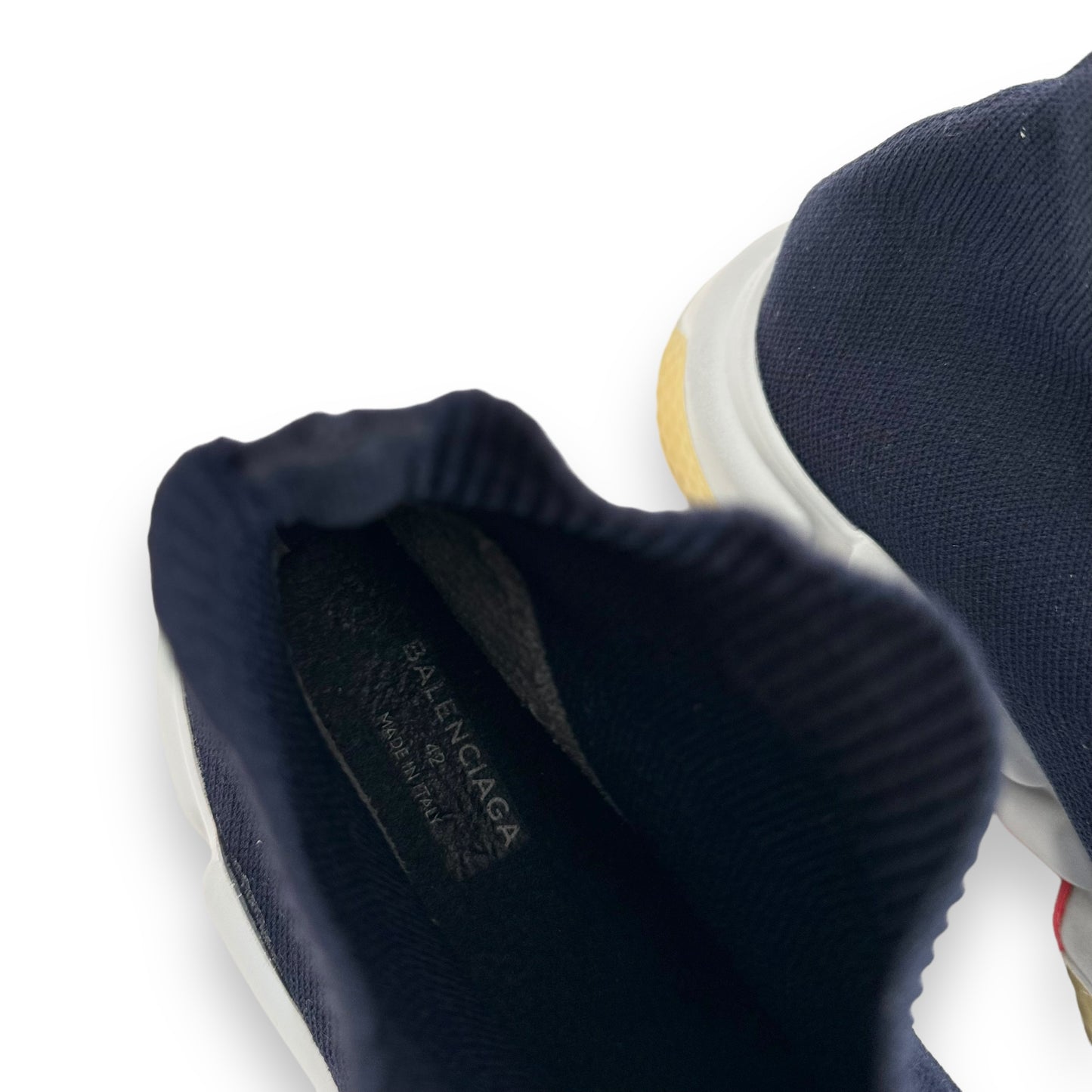 BALENCIAGA SPEED SNEAKER NAVY / GREY / RED UK8