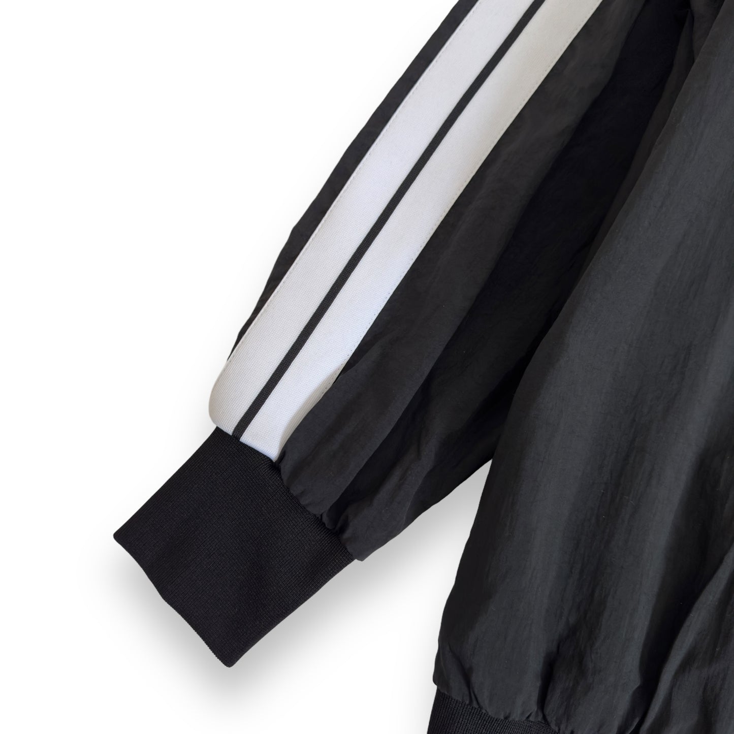 PALM ANGELS LOGO PRINT TRACK JACKET BLACK / WHITE M