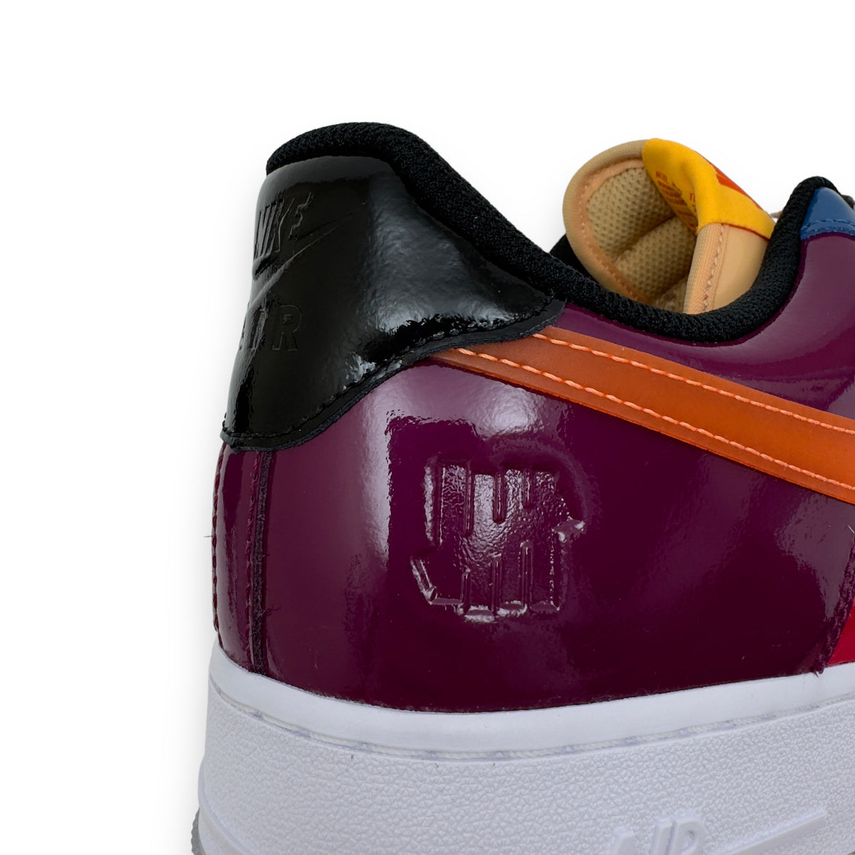 NIKE AIR FORCE 1 LOW X UNDEFEATED SNEAKER TOTAL ORANGE UK10.5