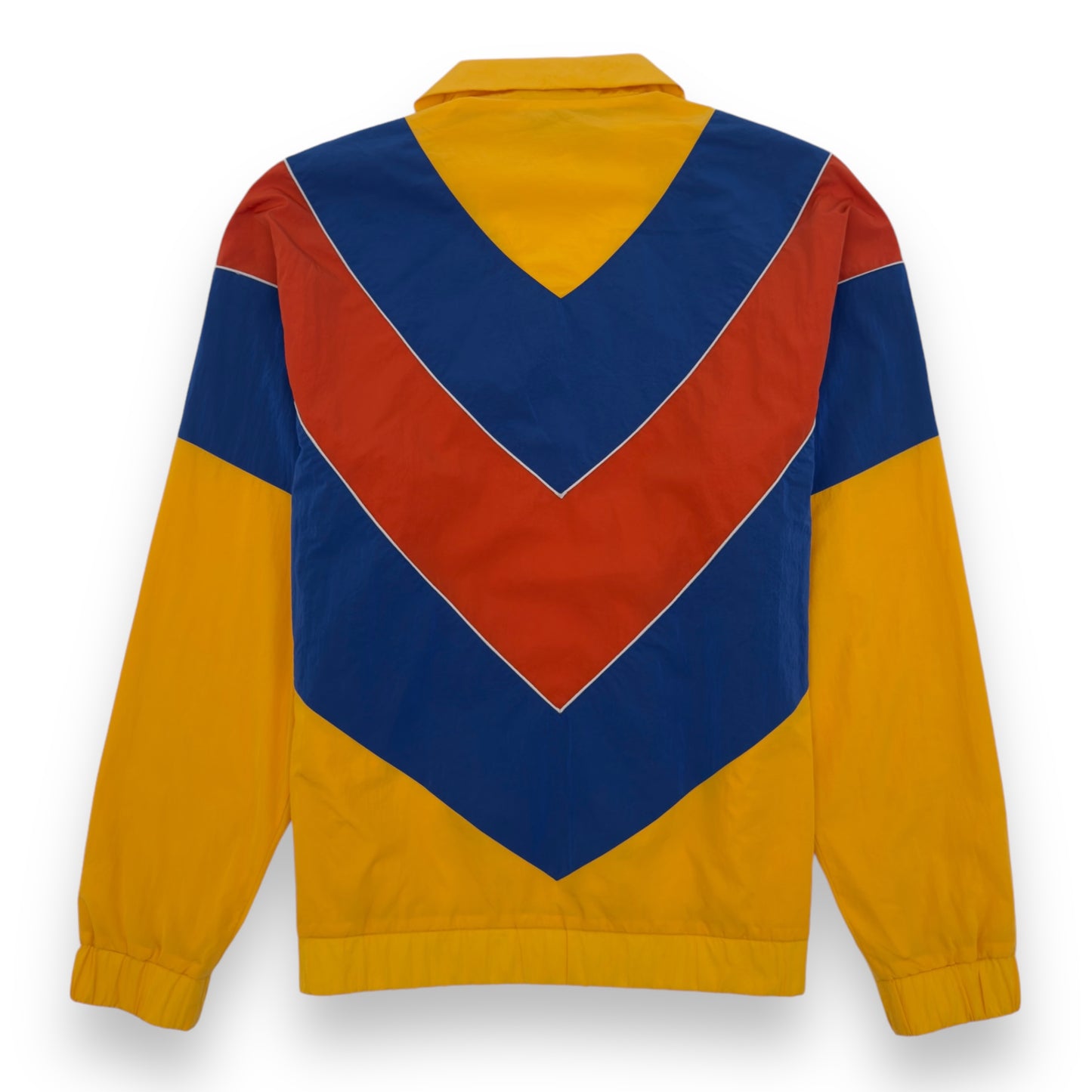 GUCCI APPLIQUÉD COLOUR-BLOCK SHELL JACKET MULTICOLOURED XL