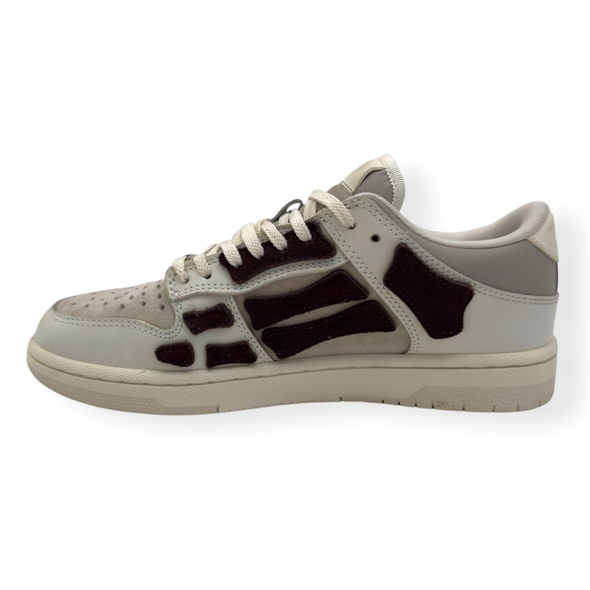 AMIRI WOMENS SKEL TOP SNEAKER BIRCH BROWN UK5