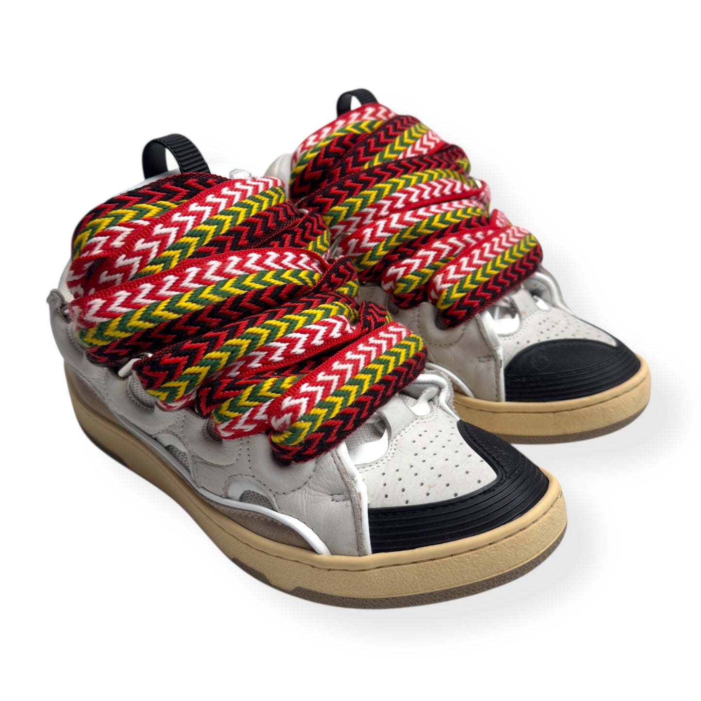 LANVIN CURB SNEAKER WHITE / MULTICOLOURED 40 / UK6