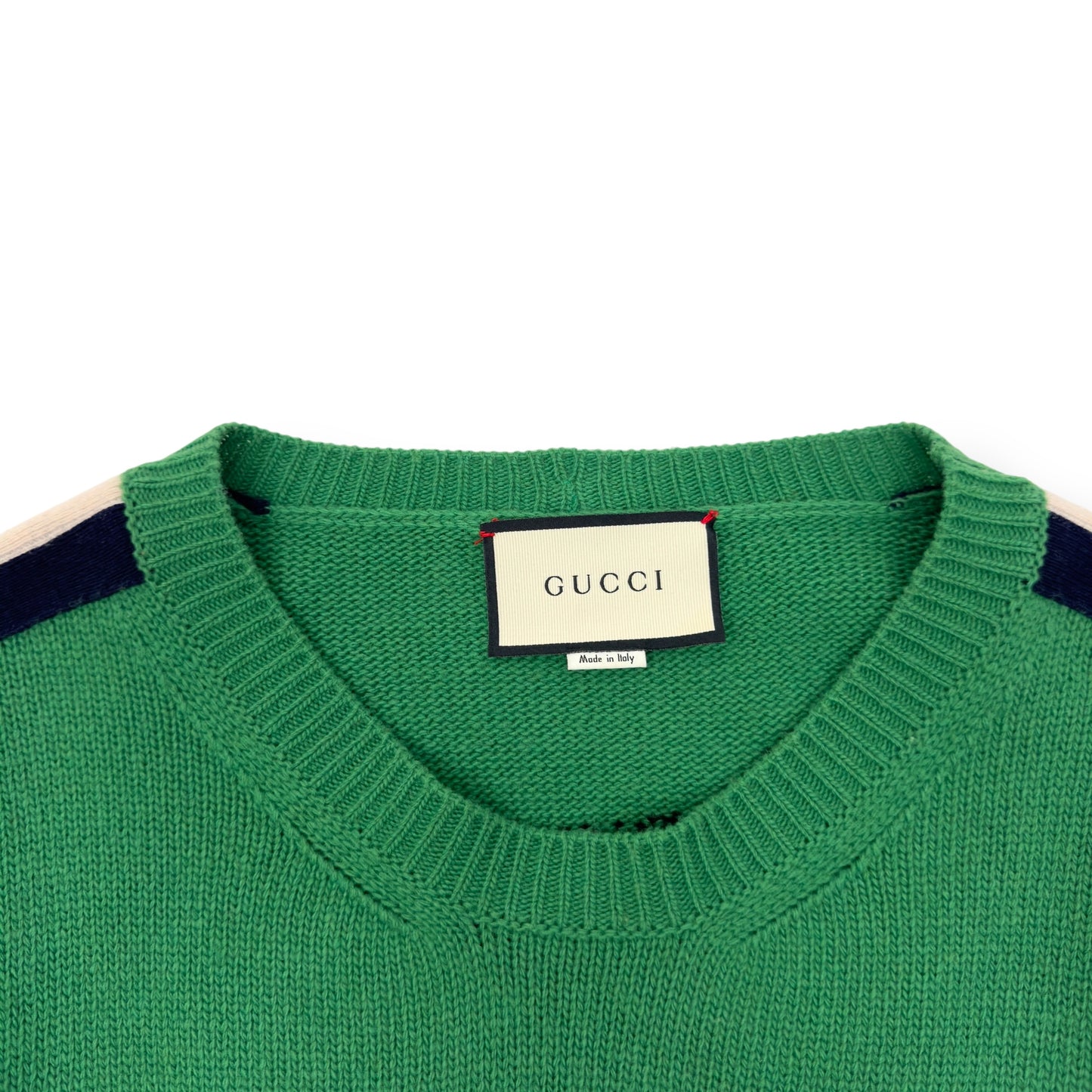 GUCCI ‘BLIND FOR LOVE’ SNAKE SWEATER GREEN / YELLOW / RED L