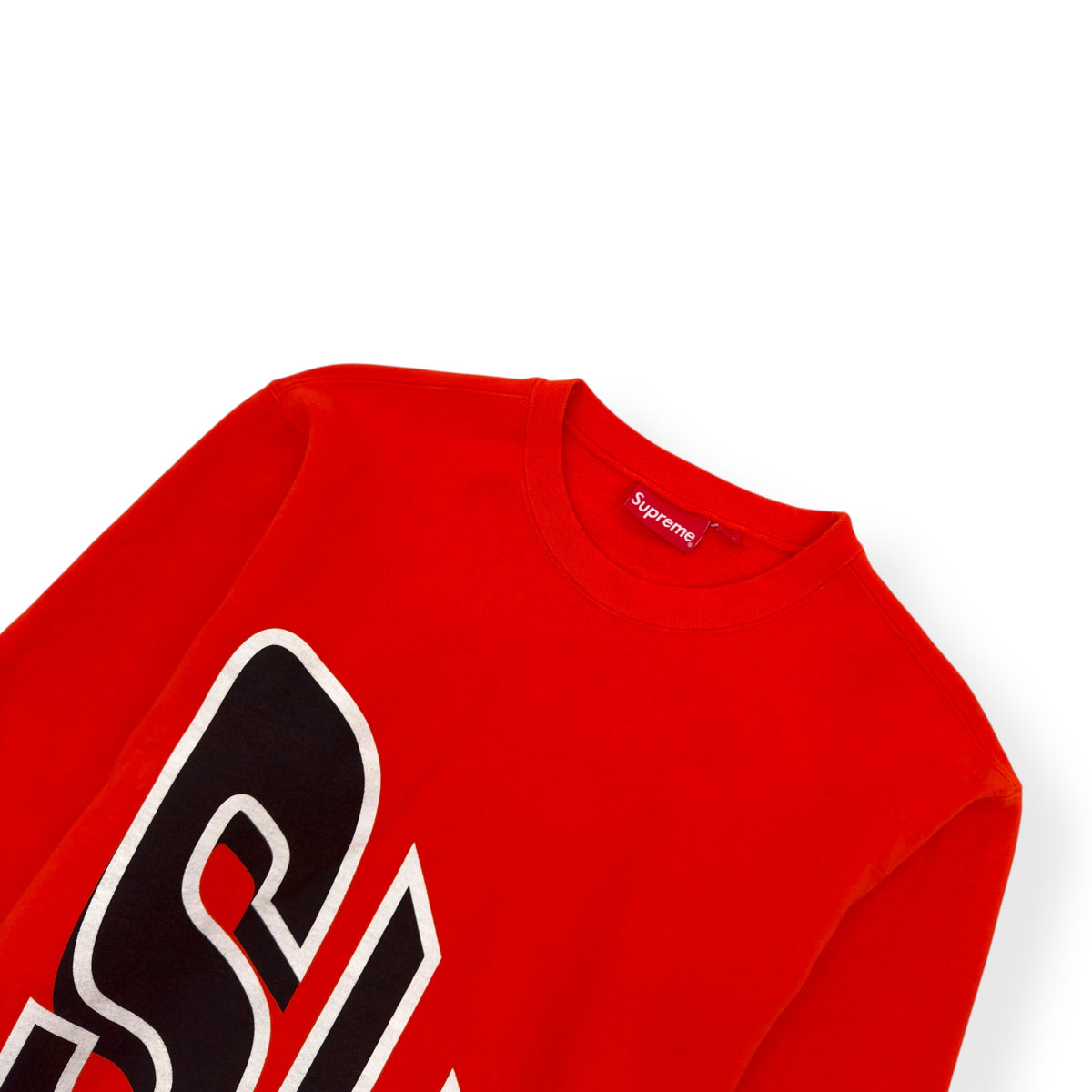 SUPREME SS18 SIDE ARC CREWNECK SWEATSHIRT ORANGE M