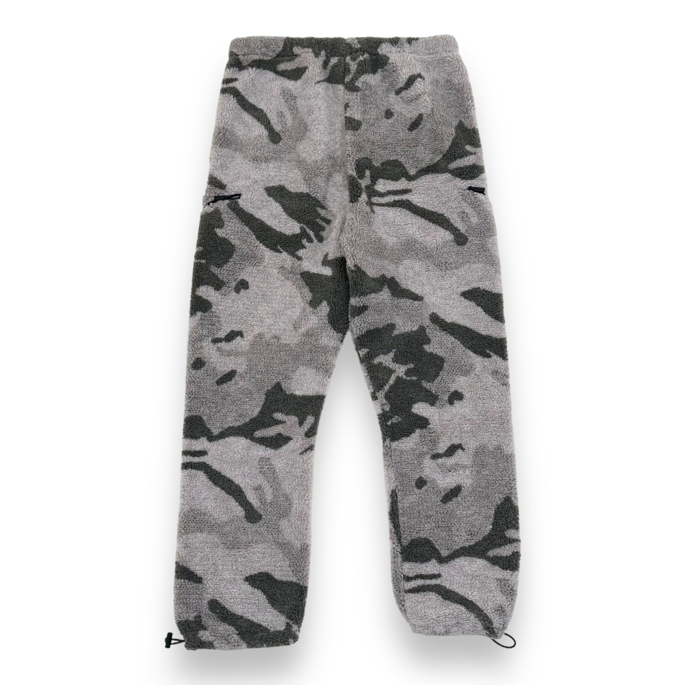 ESSENTIALS FOG RELAXED FIT POLAR FLEECE BOTTOMS GREY CAMO XL