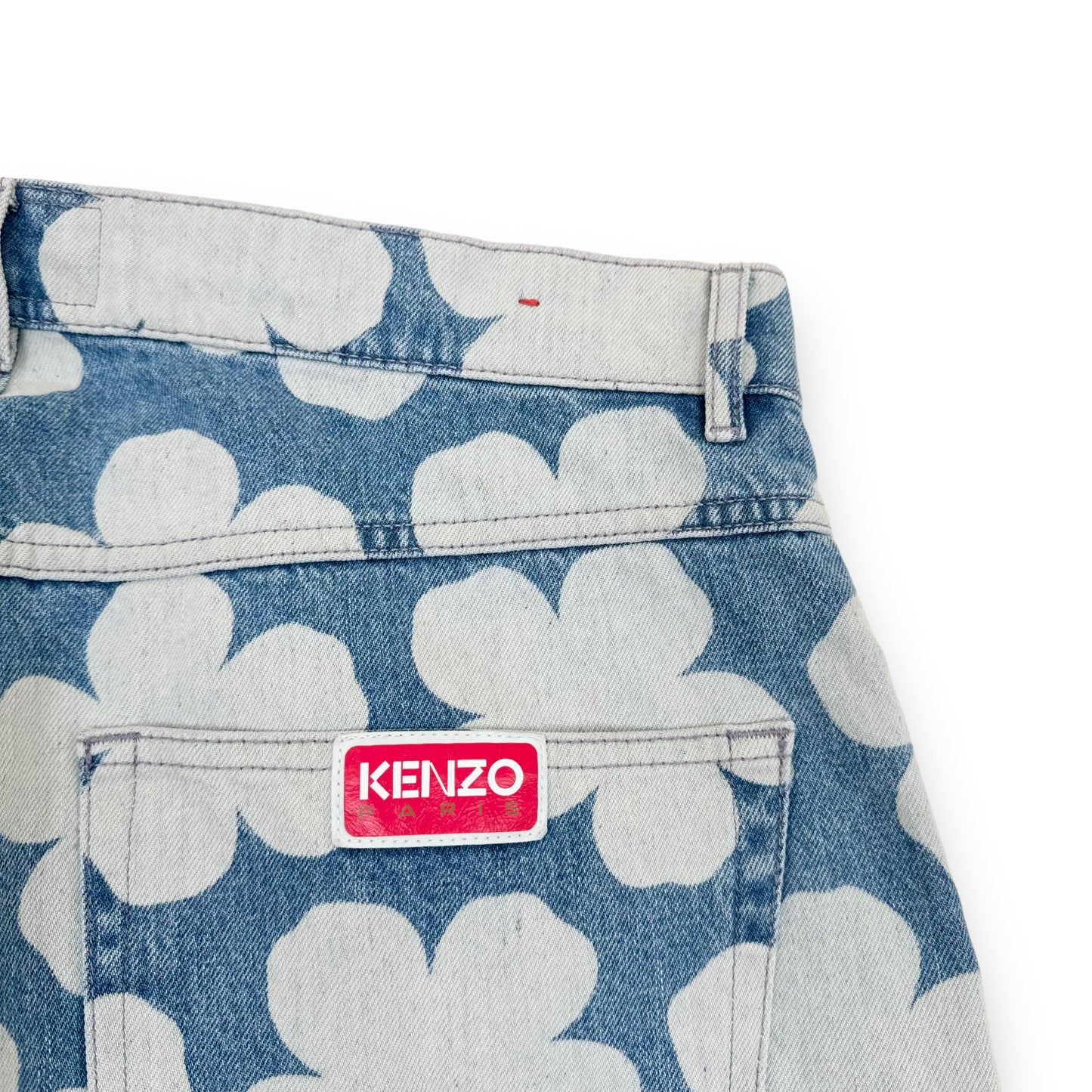 KENZO PARIS BOTAN LOOSE FIT DENIM JEANS BLUE 34”