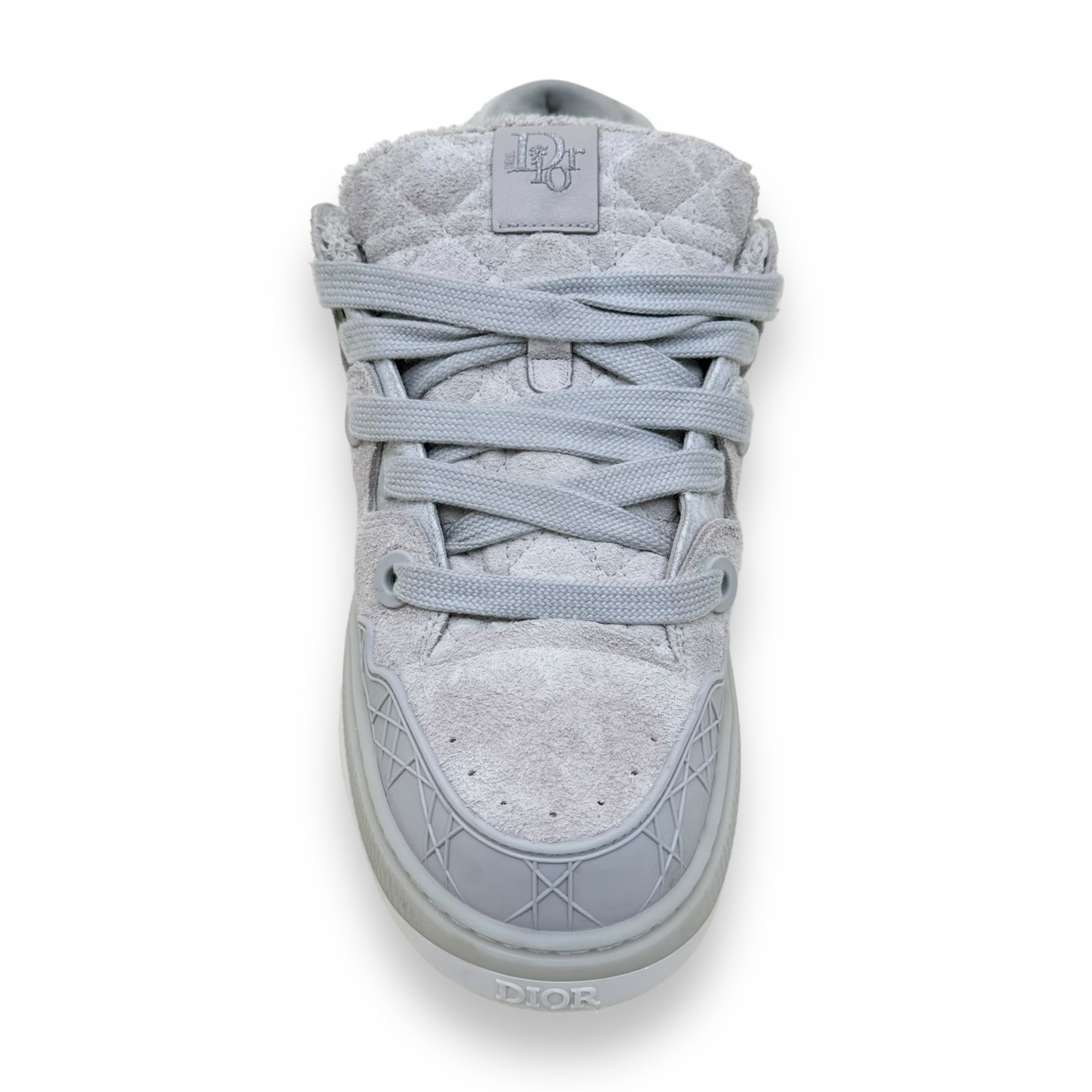 DIOR B9S SKATER ERL DIOR OBLIQUE JACQUARD SUEDE SNEAKER CREAM UK10