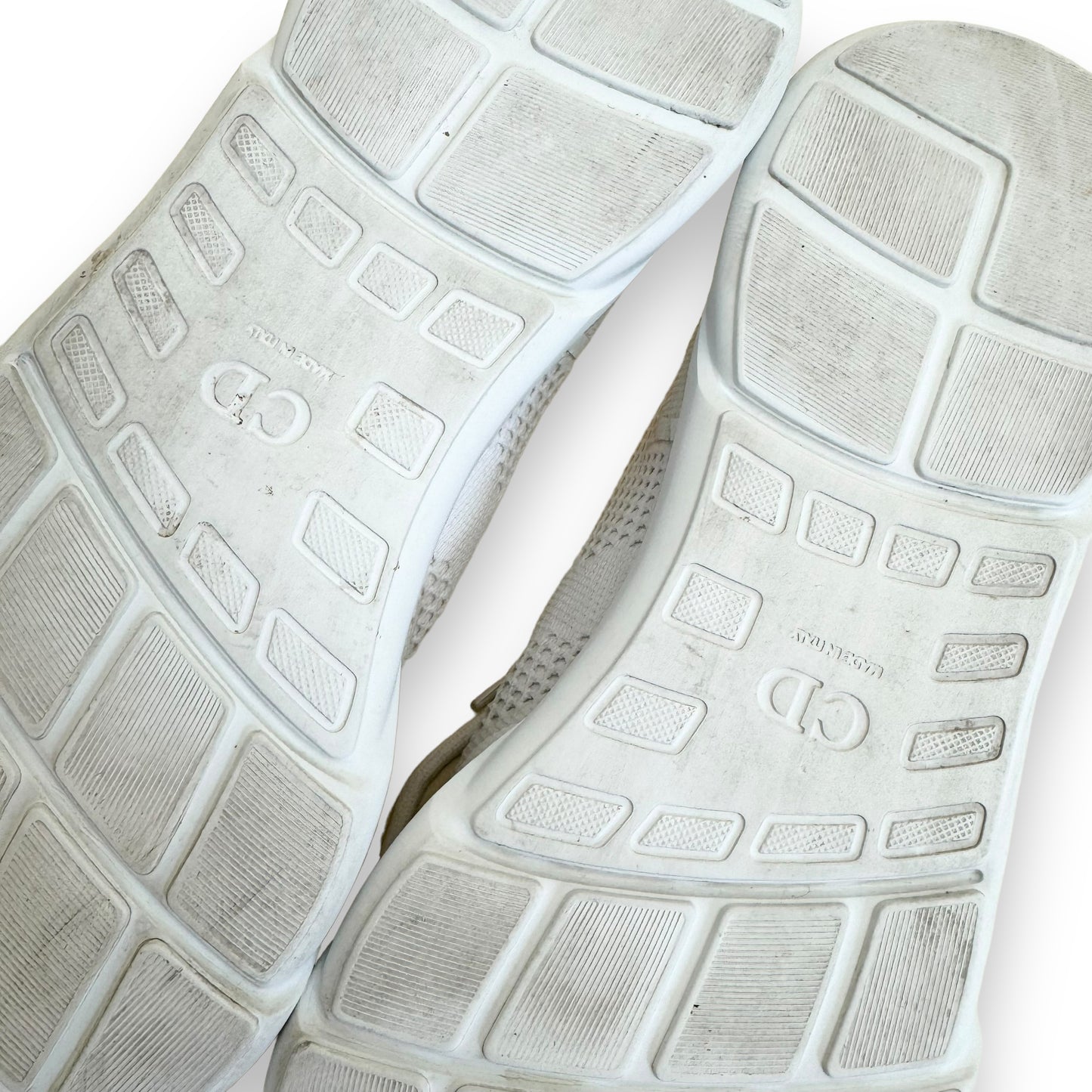 DIOR B21 NEO TECHNICAL KNIT SNEAKER WHITE UK12