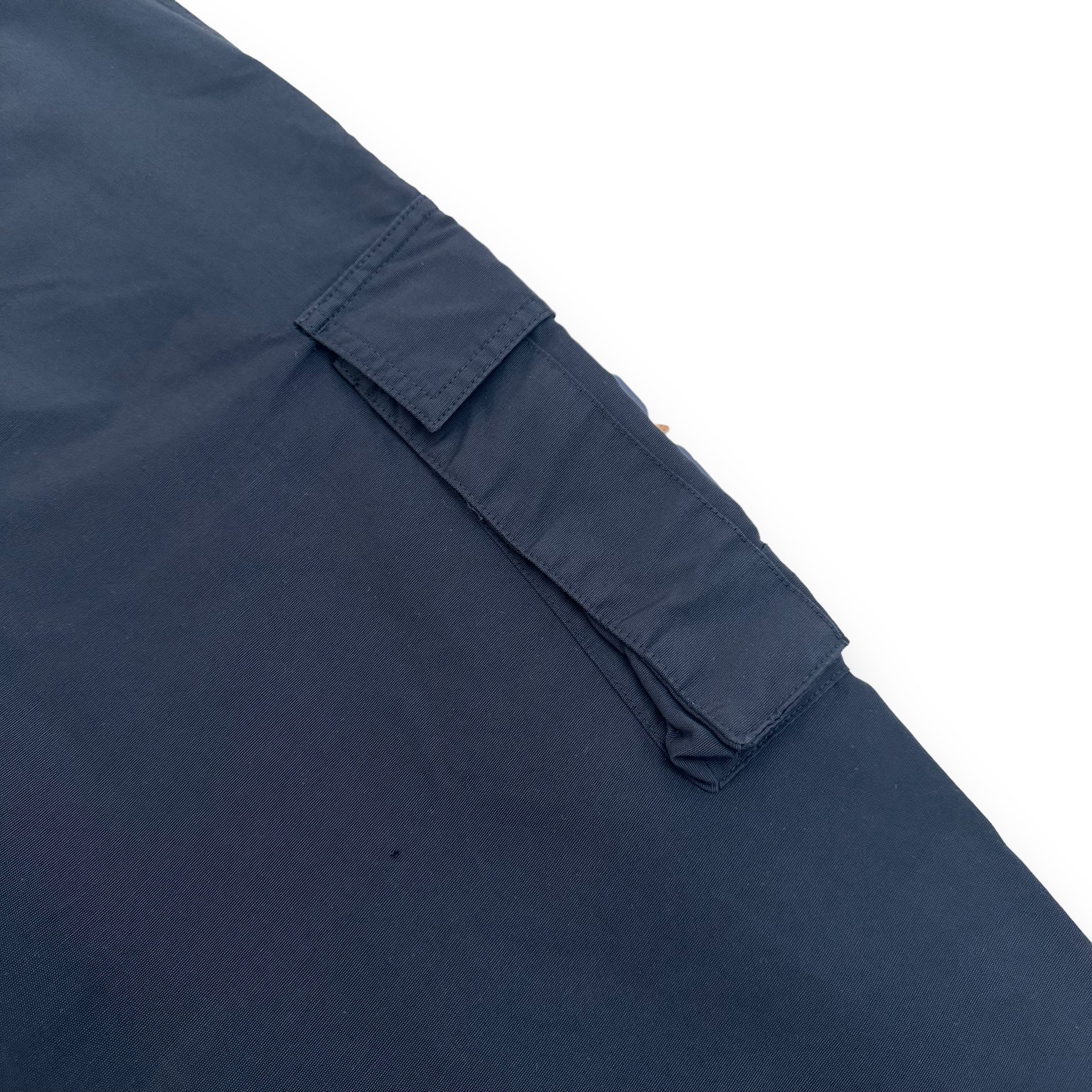 DIOR BUCKLE DETAILED CARGO TROUSERS BLACK L