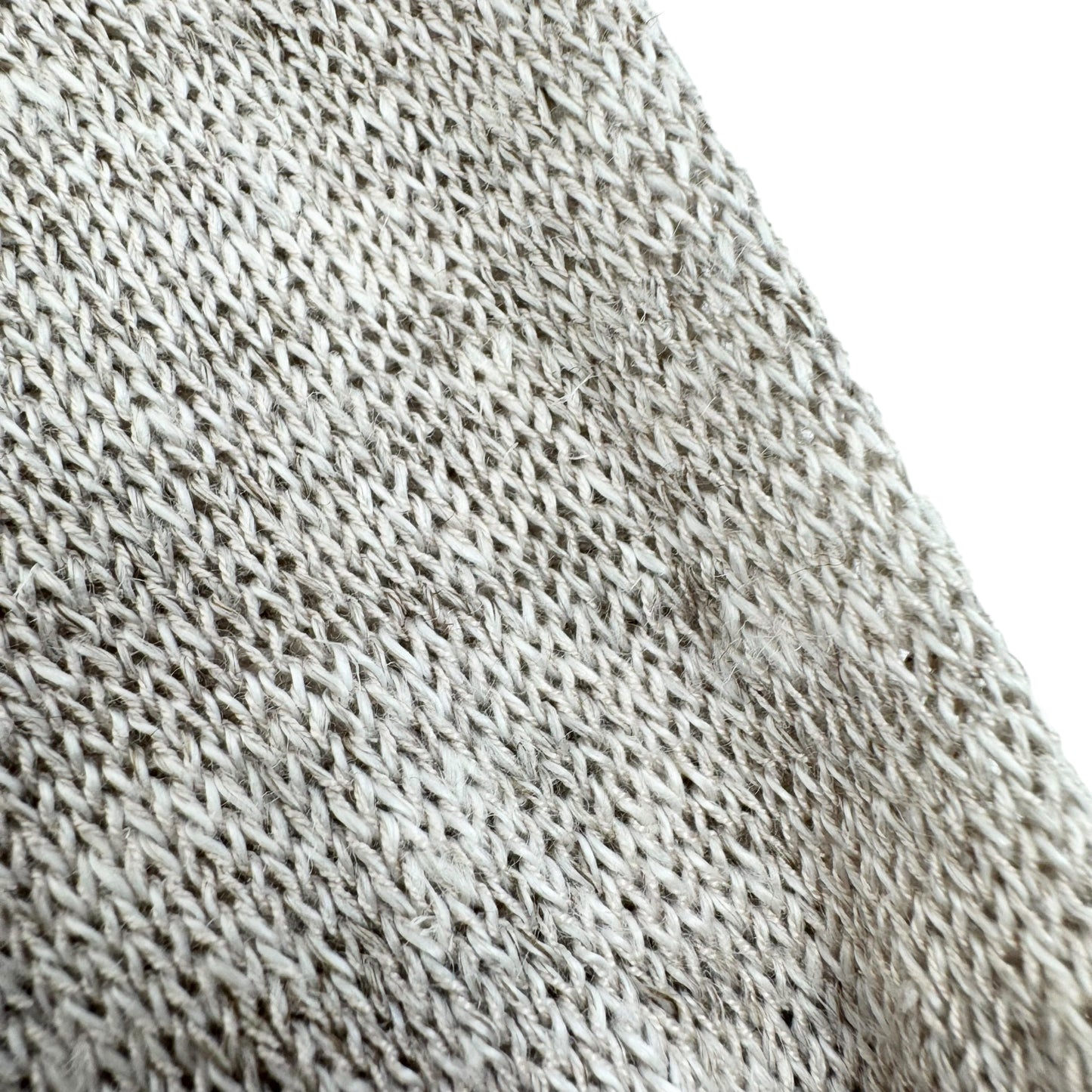THOM SWEENEY LINEN / SILK HENLEY SWEATER BEIGE L