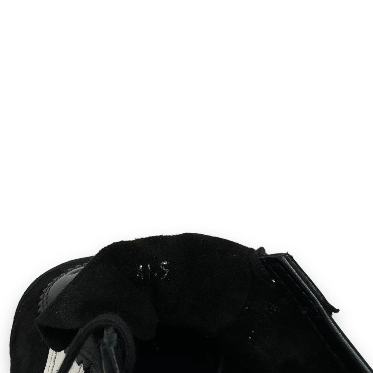 DRIES VAN NOTEN 70’S SUEDE LOW TOP SNEAKER BLACK / WHITE UK7.5