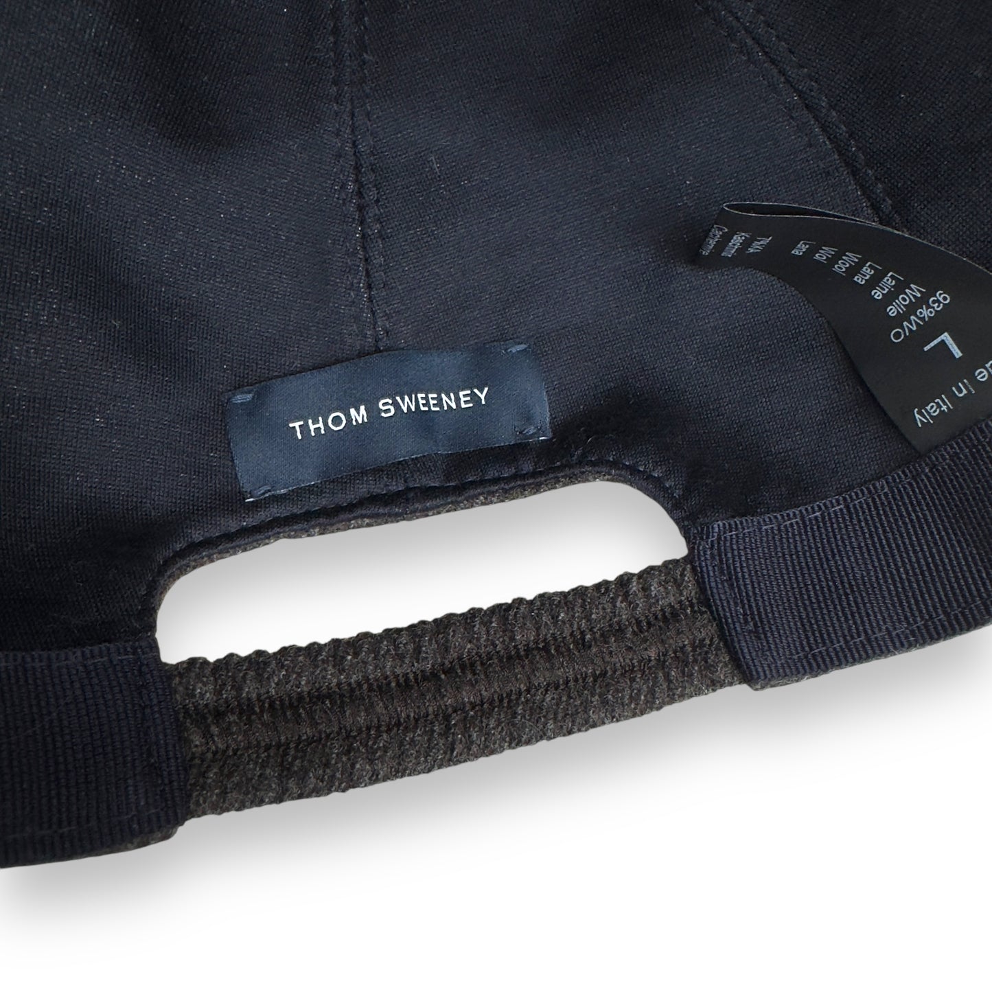 THOM SWEENEY WOOL / CASHMERE CAP DARK BROWN L