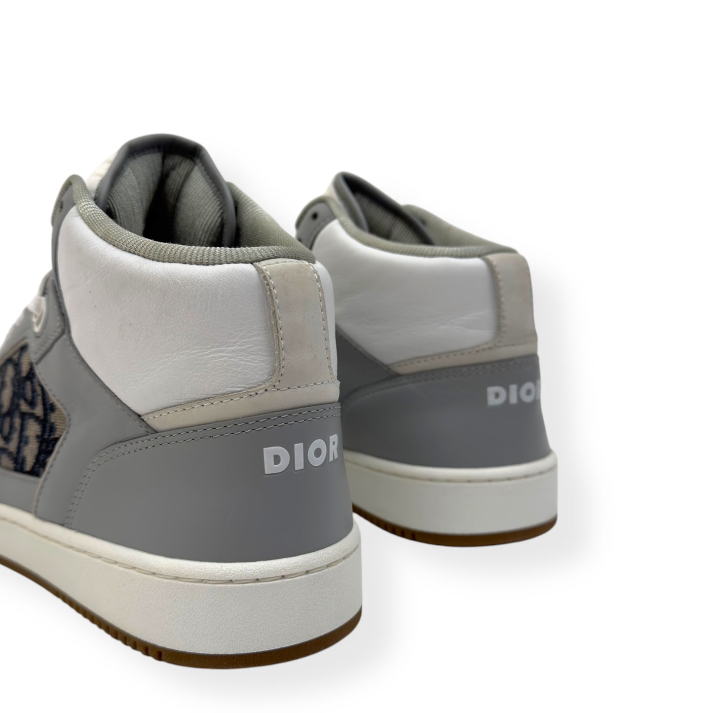 DIOR B27 OBLIQUE HIGH TOP SNEAKERS GREY / WHITE 43 / UK9