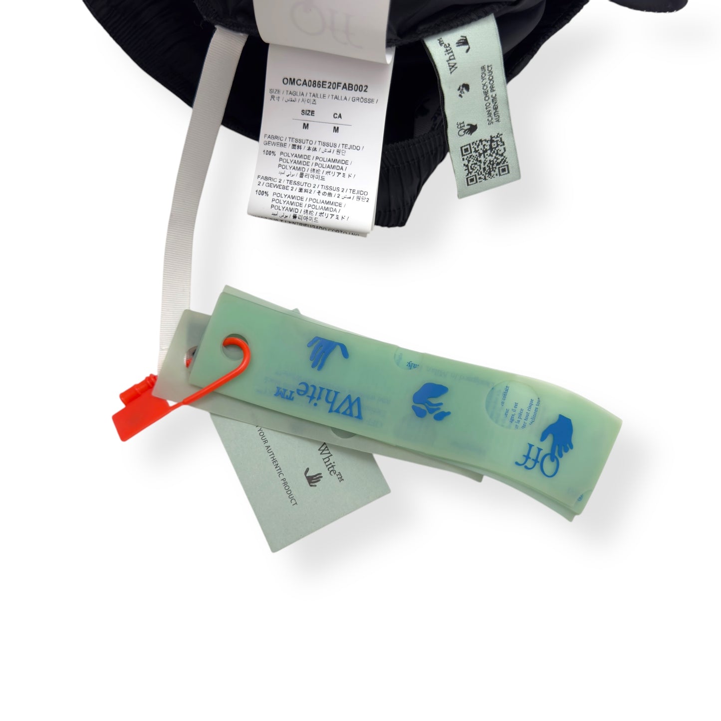 OFF-WHITE DIAG OUTLINE TRACK PANTS BLACK / GREEN M