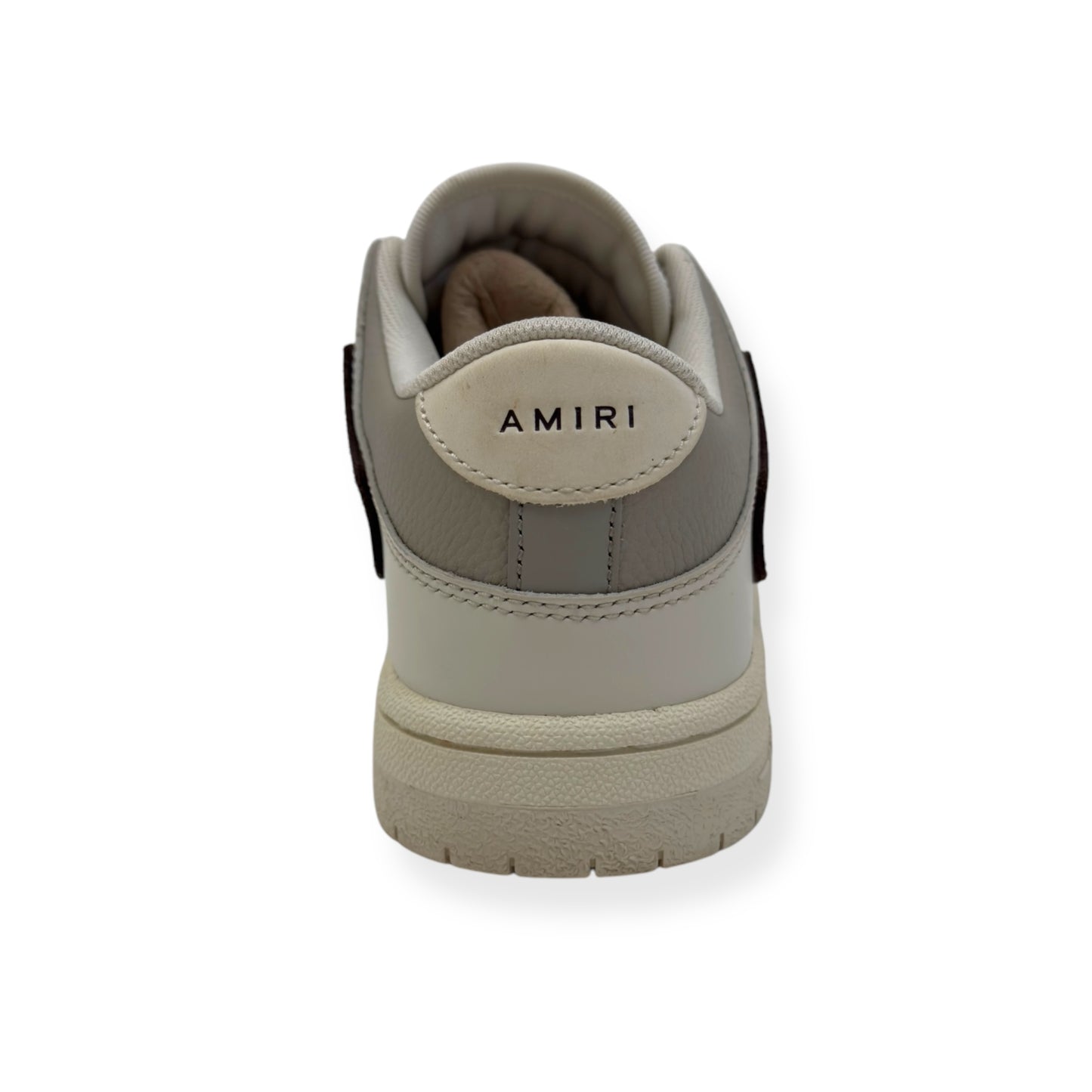 AMIRI WOMENS SKEL TOP SNEAKER BIRCH BROWN UK5
