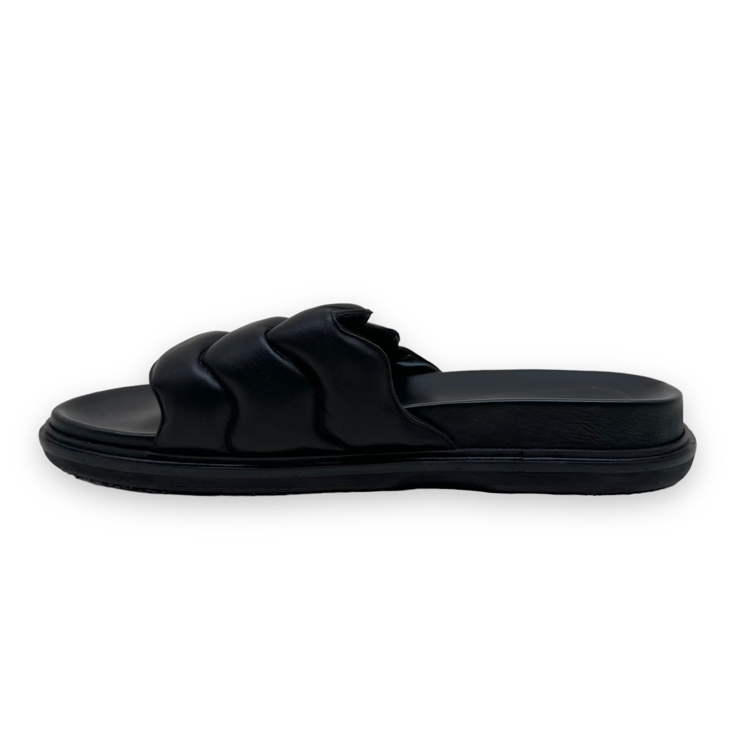 MARNI NAPPA PADDED LEATHER MULES BLACK UK11