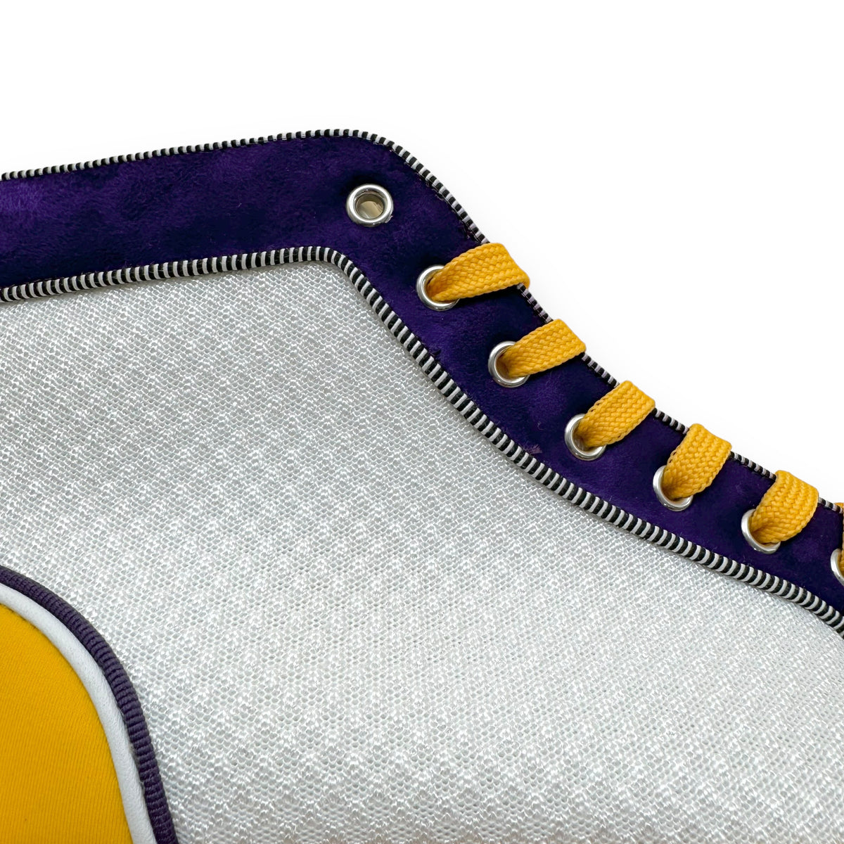 CHRISTIAN LOUBOUTIN ‘LAKERS’ SPIKE HIGH TOP SNEAKER ‘PURPLE YELLOW’ UK9
