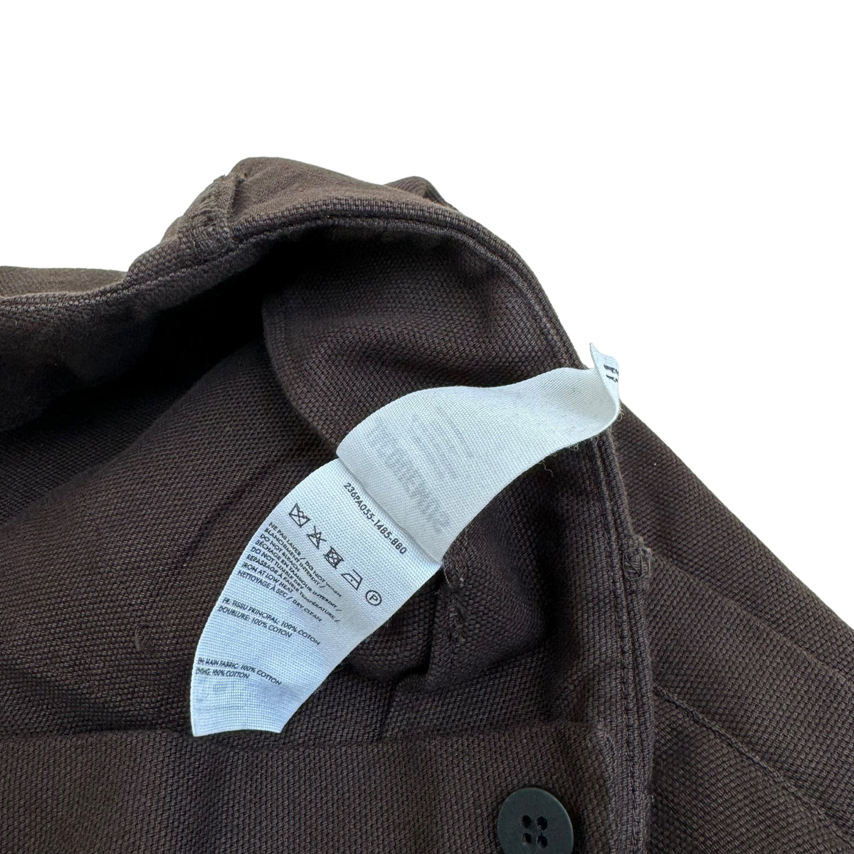 JACQUEMUS LE CARGO CROISSANT COTTON-CANVAS TROUSERS BROWN L