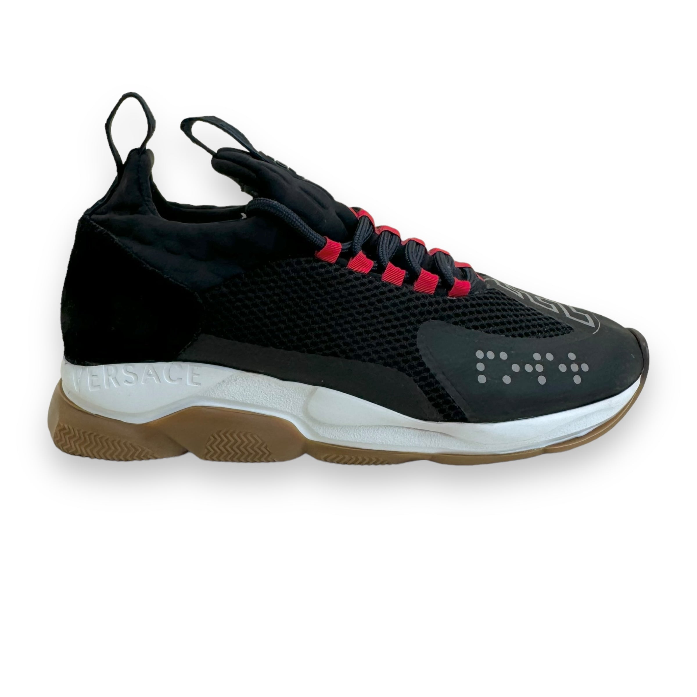 VERSACE CHAIN REACT SNEAKER NAVY UK12