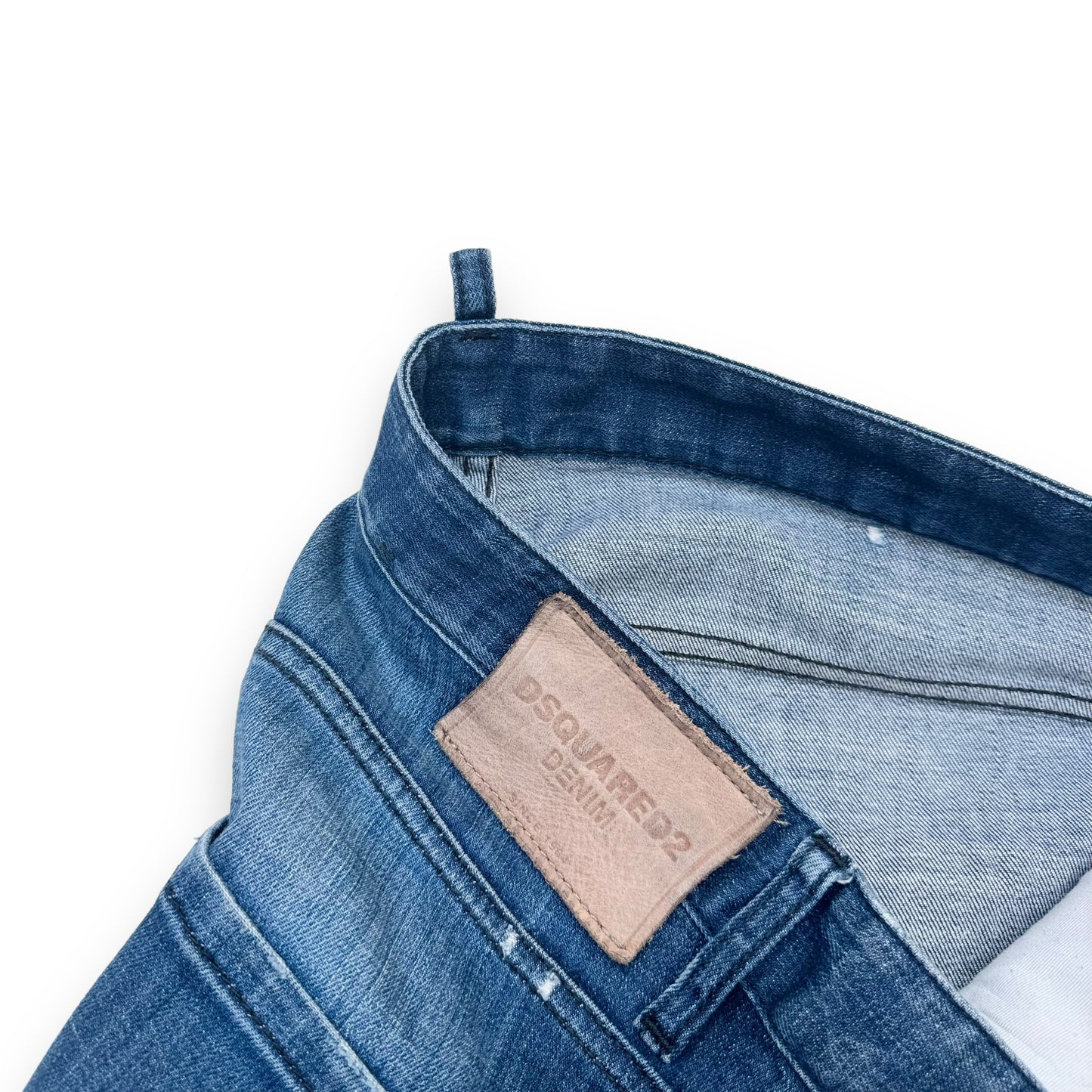 DSQUARED2 DISTRESSED DENIM JEANS BLUE XL