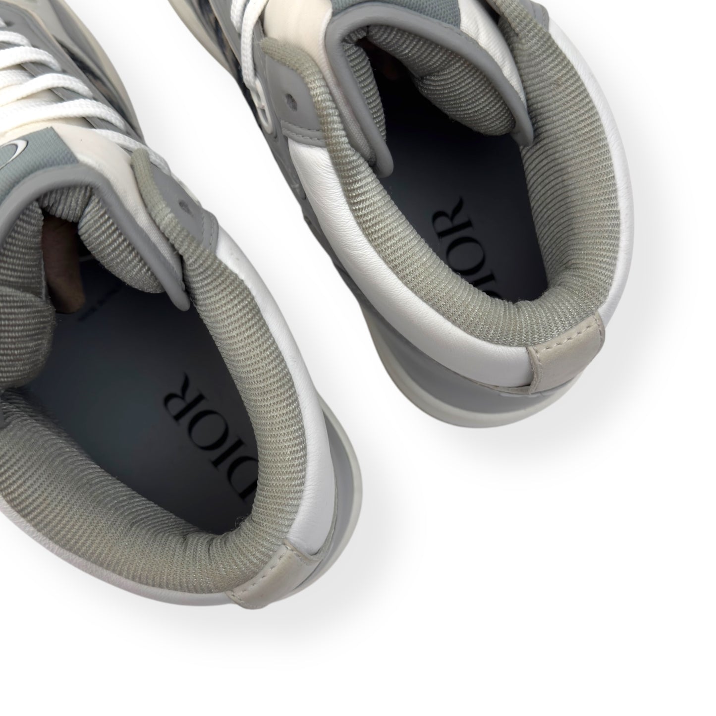 DIOR B27 OBLIQUE HIGH TOP SNEAKERS GREY / WHITE 43 / UK9