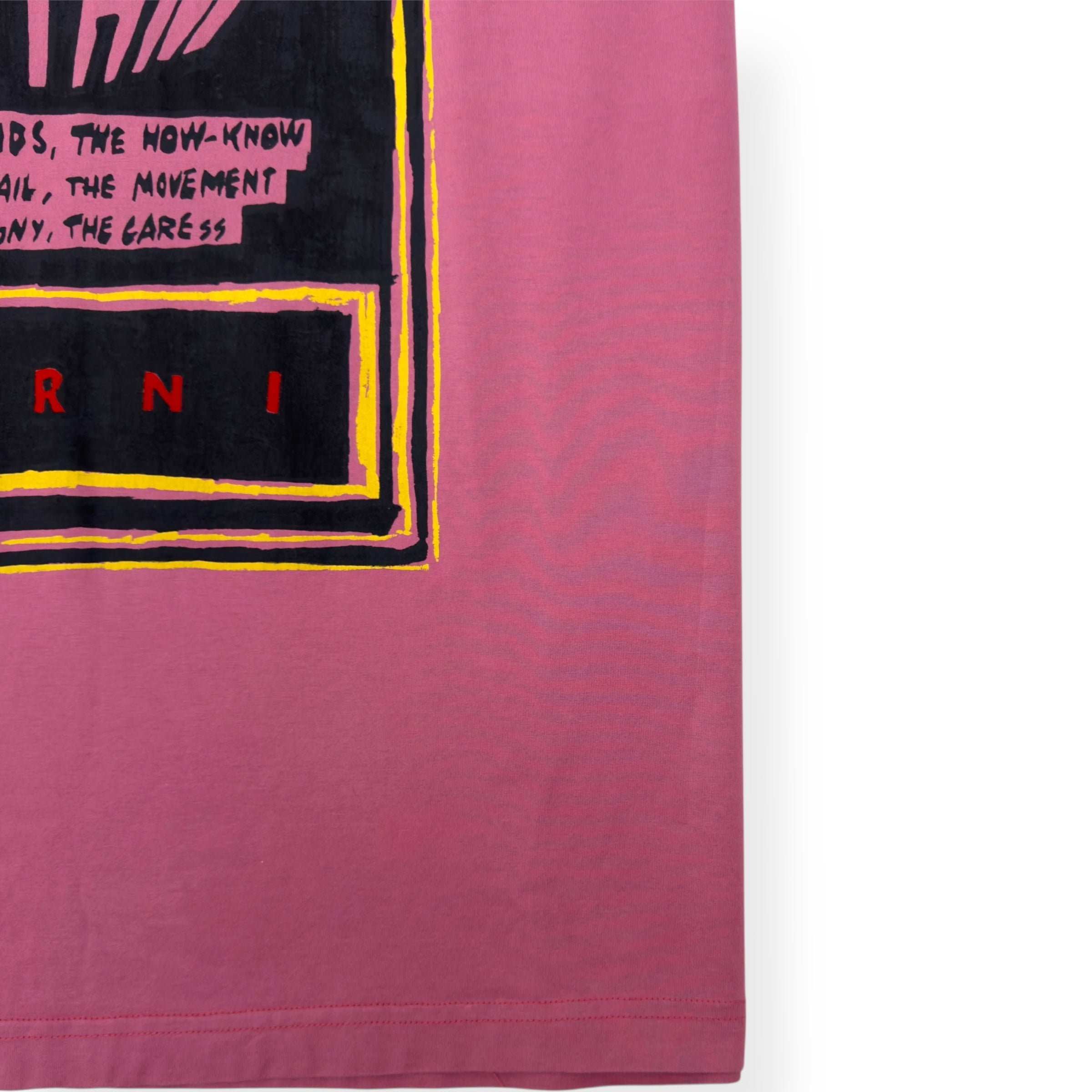 MARNI COTTON PRINT T-SHIRT PINK XXL / 54