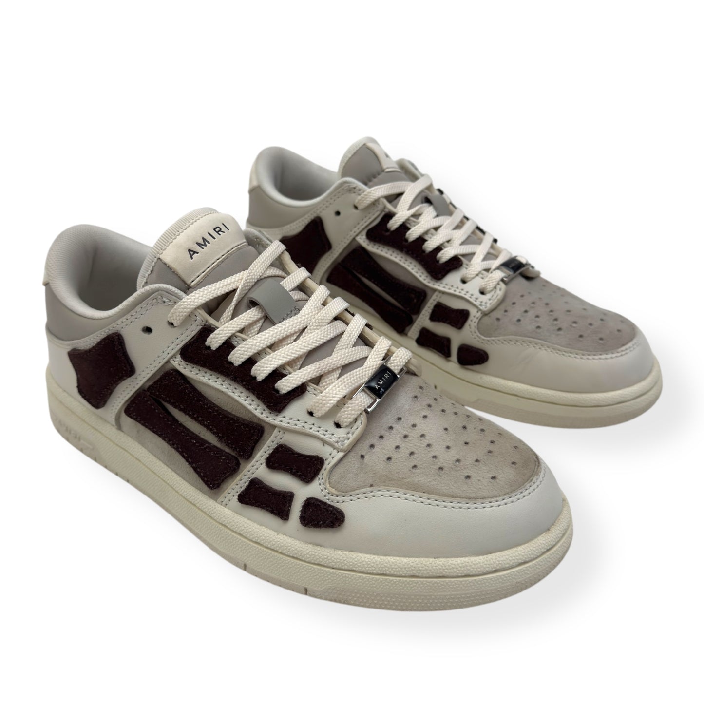 AMIRI WOMENS SKEL TOP SNEAKER BIRCH BROWN UK5