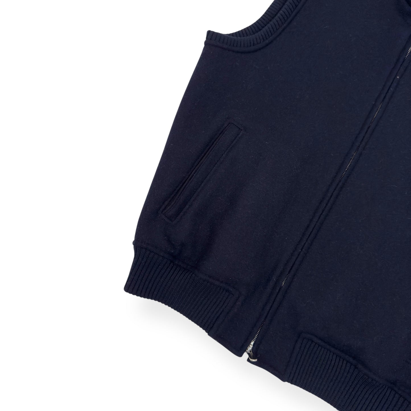 THOM SWEENEY BESPOKE WOOL GILET NAVY 50 / M