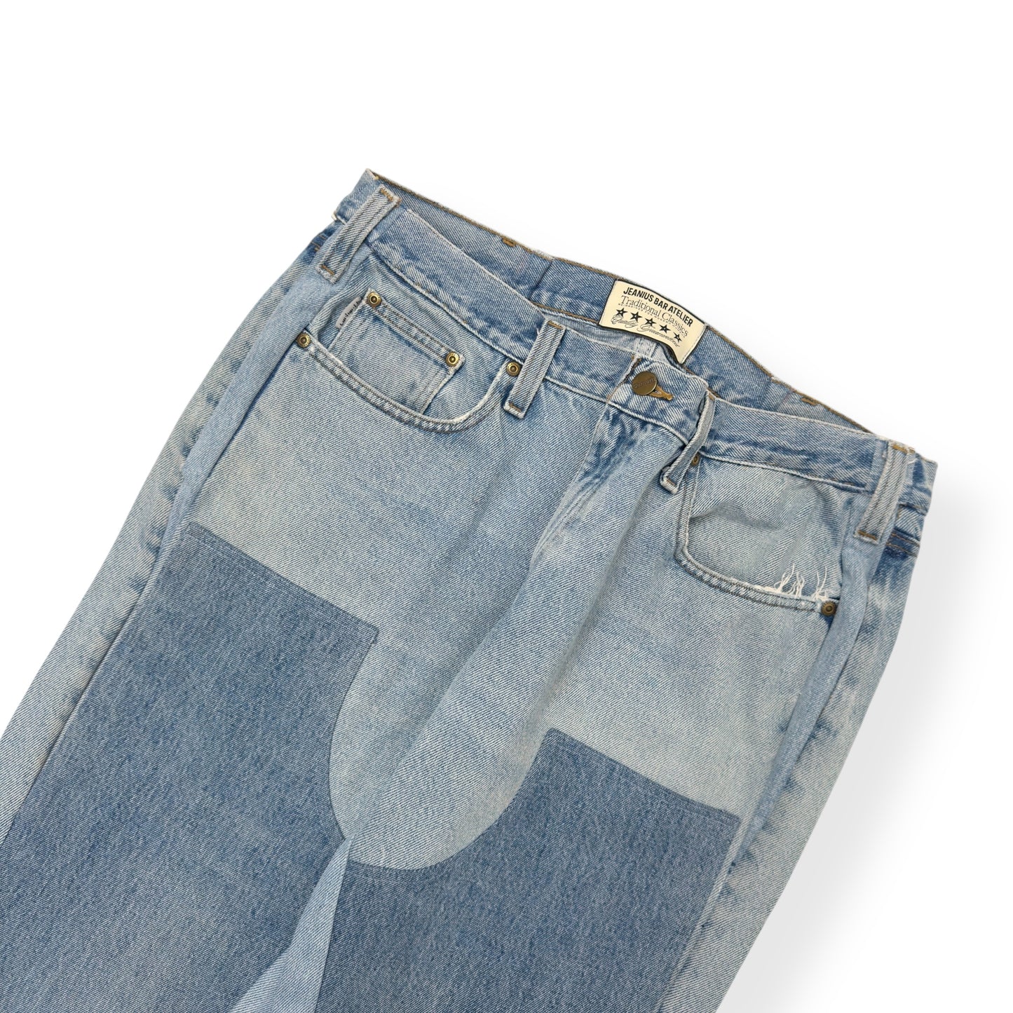 JEANIUS BAR ATELIER CUSTOM CARPENTER DENIM JEANS BLUE W36”