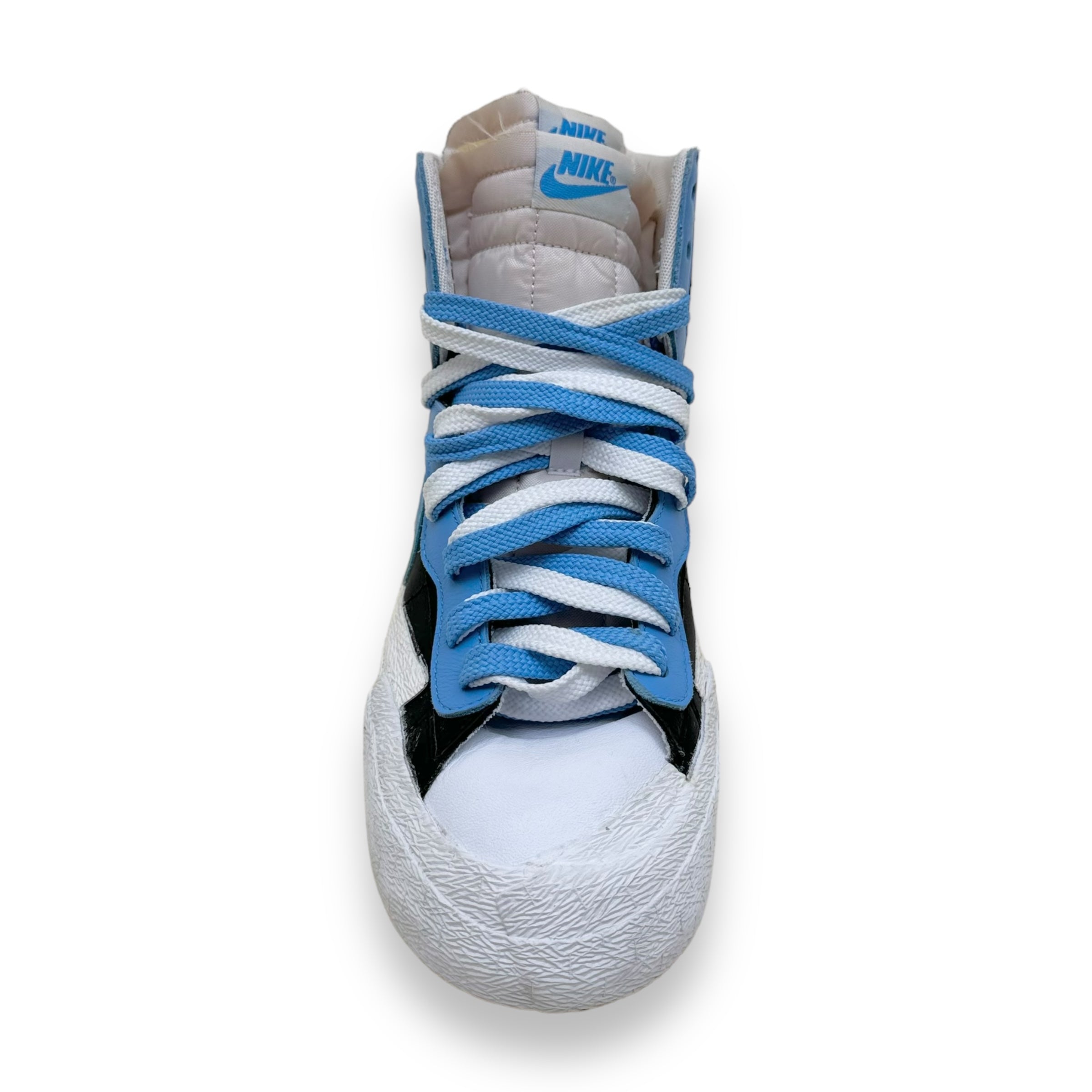 NIKE X SACAI MID BLAZER SNEAKER WHITE / BLUE / BLACK UK8.5