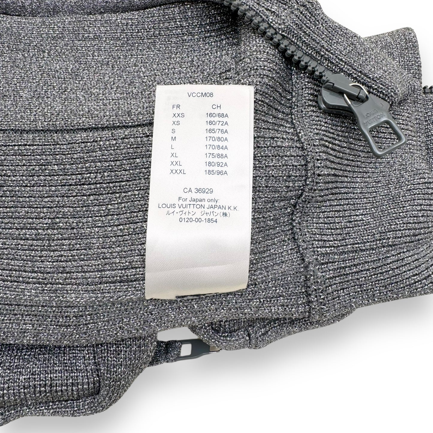 LOUIS VUITTON X VIRGIL ABLOH LUREX MULTI POCKET 3D GILET VEST SILVER S