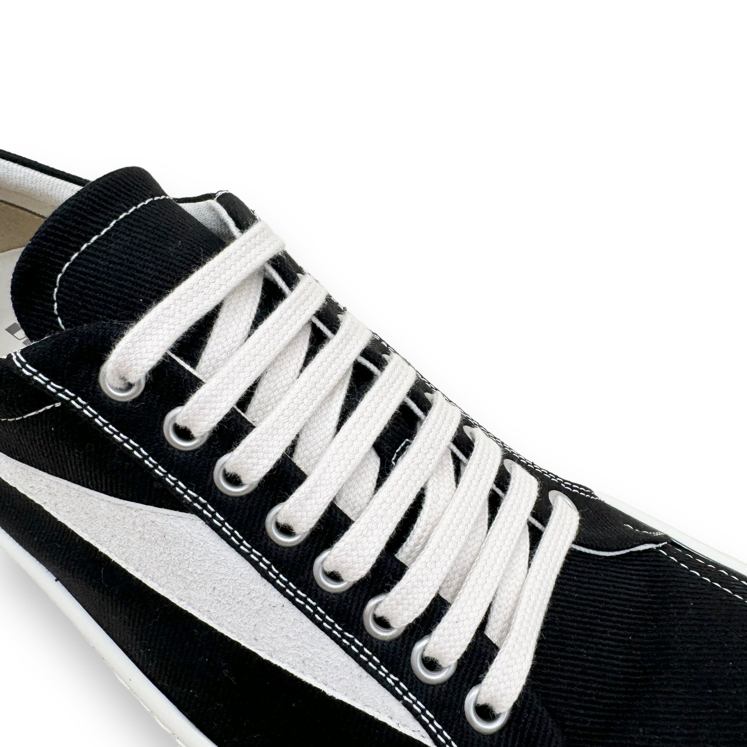 RICK OWENS DRKSHDW LOW TOP SNEAKER BLACK / WHITE UK10
