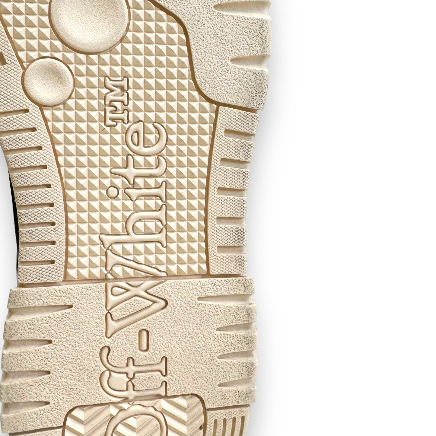 OFF-WHITE OUT OF OFFICE LEATHER LOW TOP SNEAKER BLACK UK10