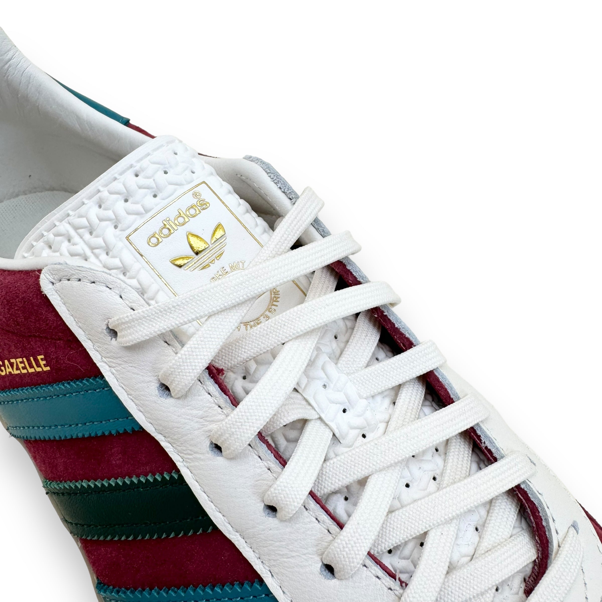 ADIDAS ORIGINAL GAZELLE INDOOR SUEDE SNEAKER BURGUNDY UK10