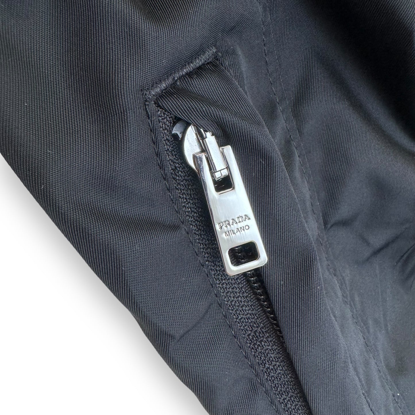 PRADA RE-NYLON GABARDINE TROUSERS BLACK XL