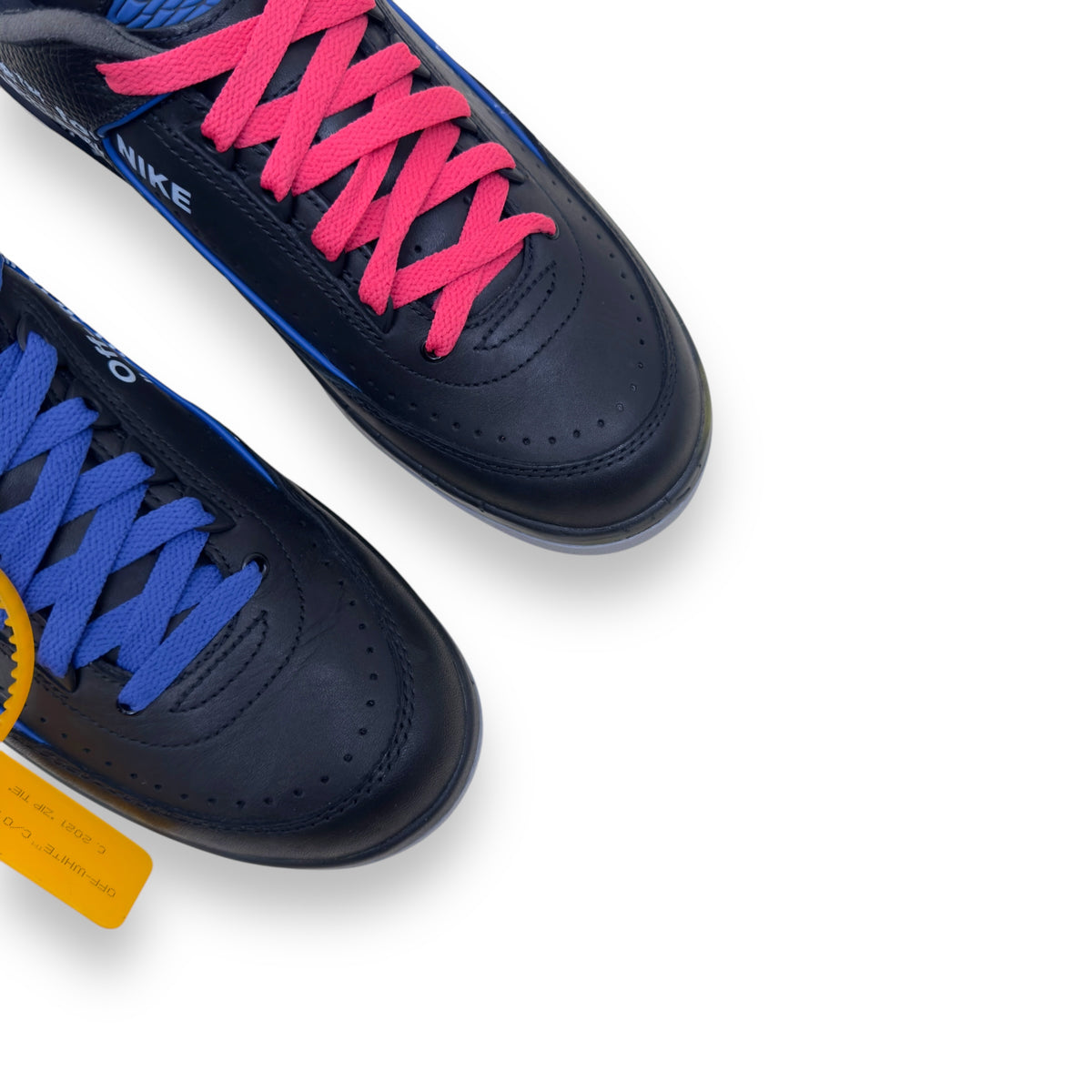 OFF-WHITE X AIR JORDAN 2 RETRO LOW SP SNEAKER BLACK / BLUE UK8