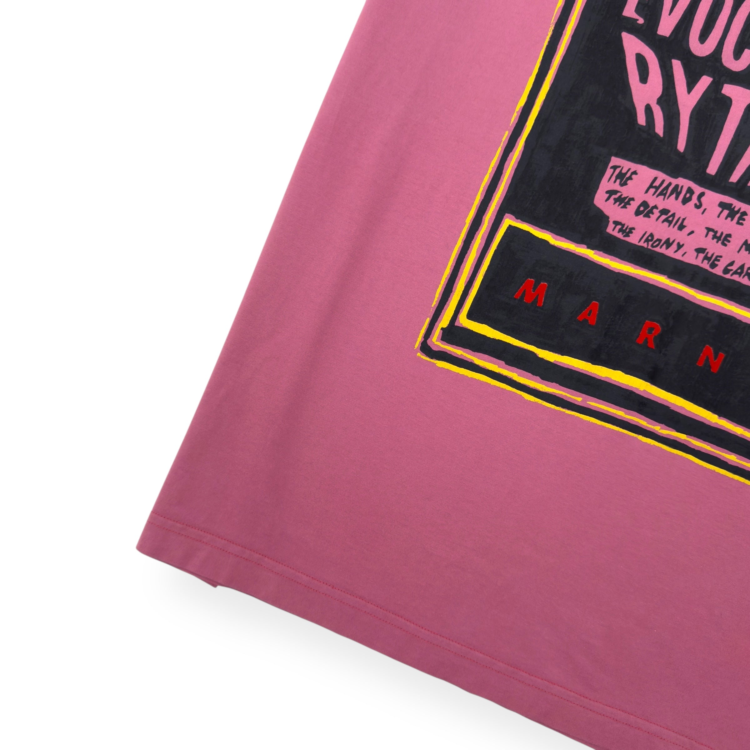 MARNI COTTON PRINT T-SHIRT PINK XXL / 54