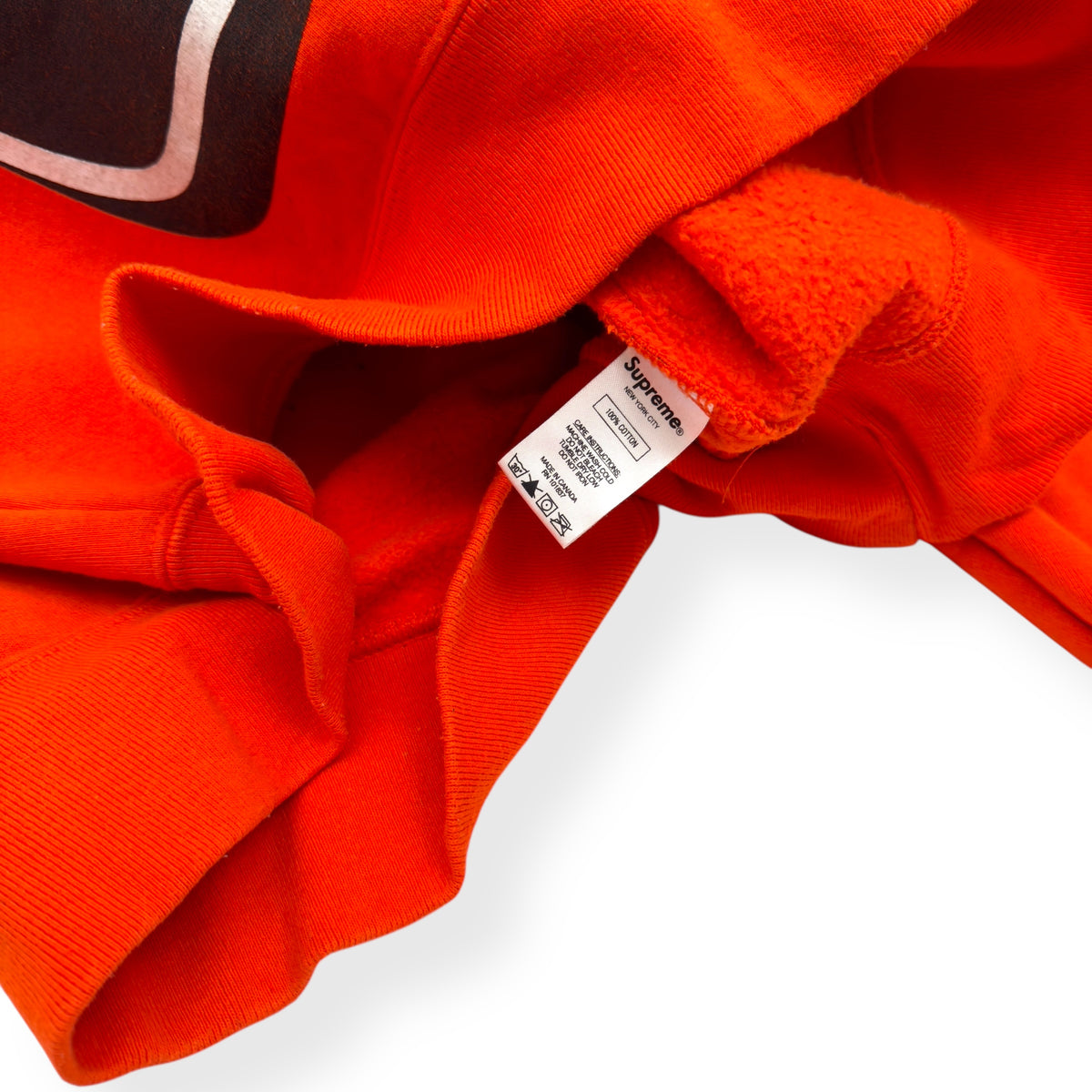 SUPREME SS18 SIDE ARC CREWNECK SWEATSHIRT ORANGE M